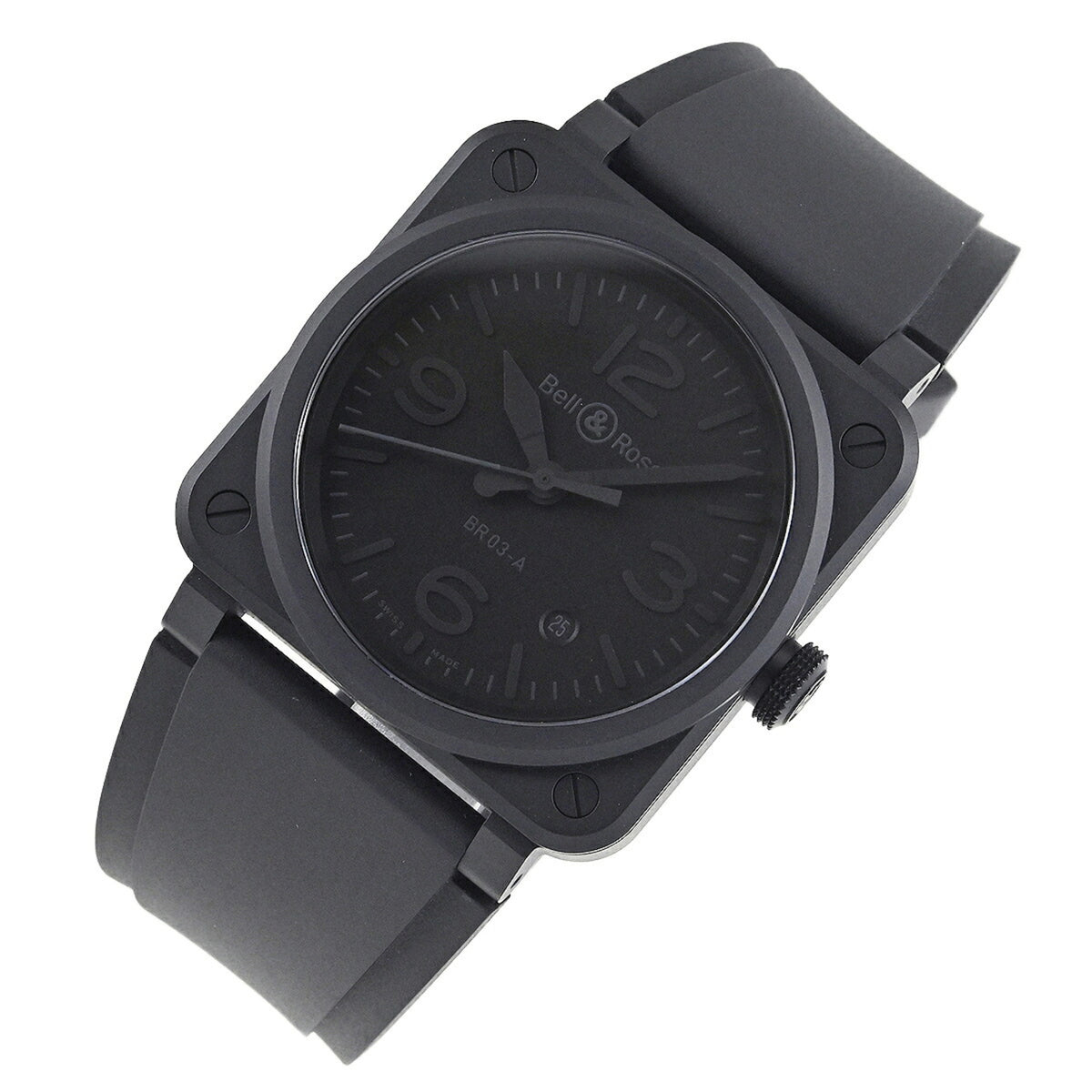 Bell & Ross BR-03 Phantom BR03A-PH-CE/SRB Black Dial 41mm Watch