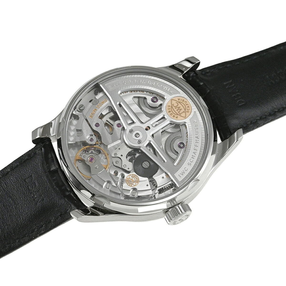 IWC Portugieser IW500710 Horloge met blauwe wijzerplaat, 42 mm