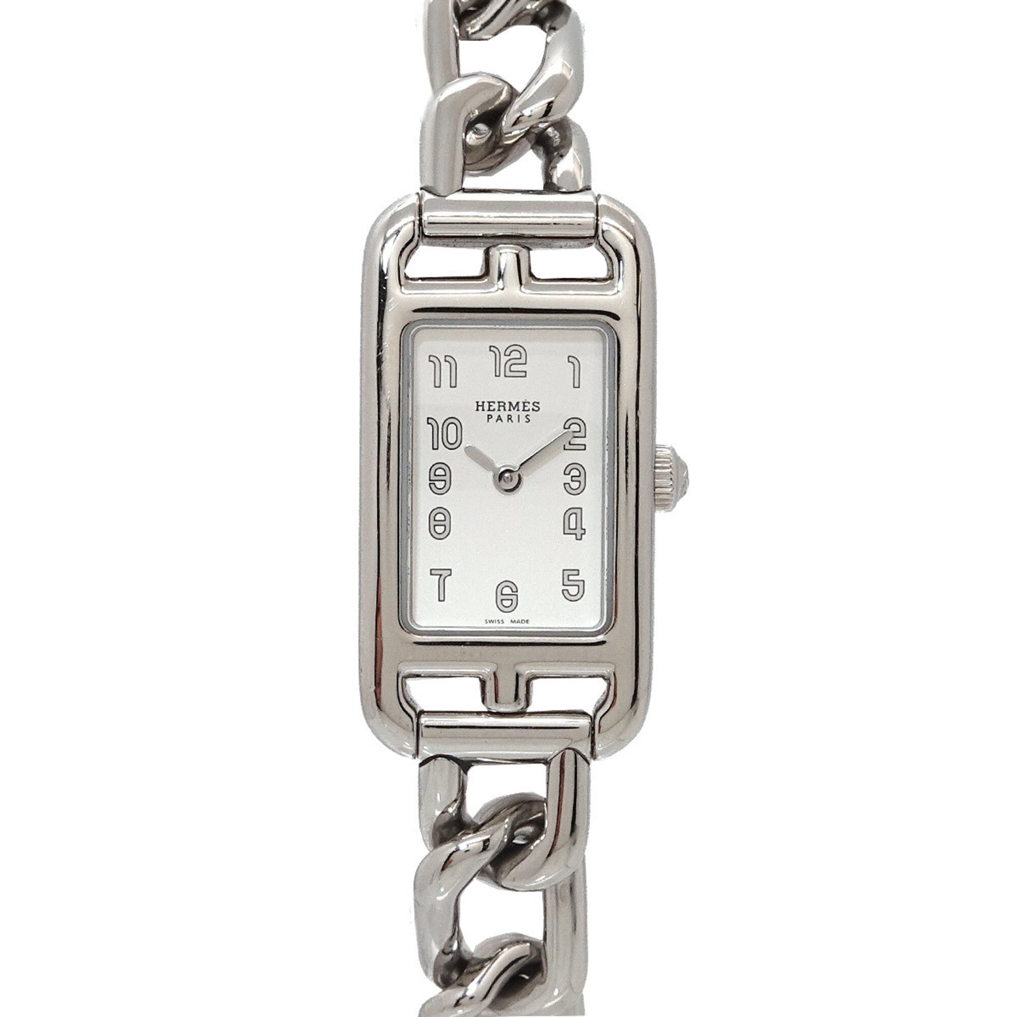 Hermes Nantucket NA2 110 Silver Dial 17mm Watch