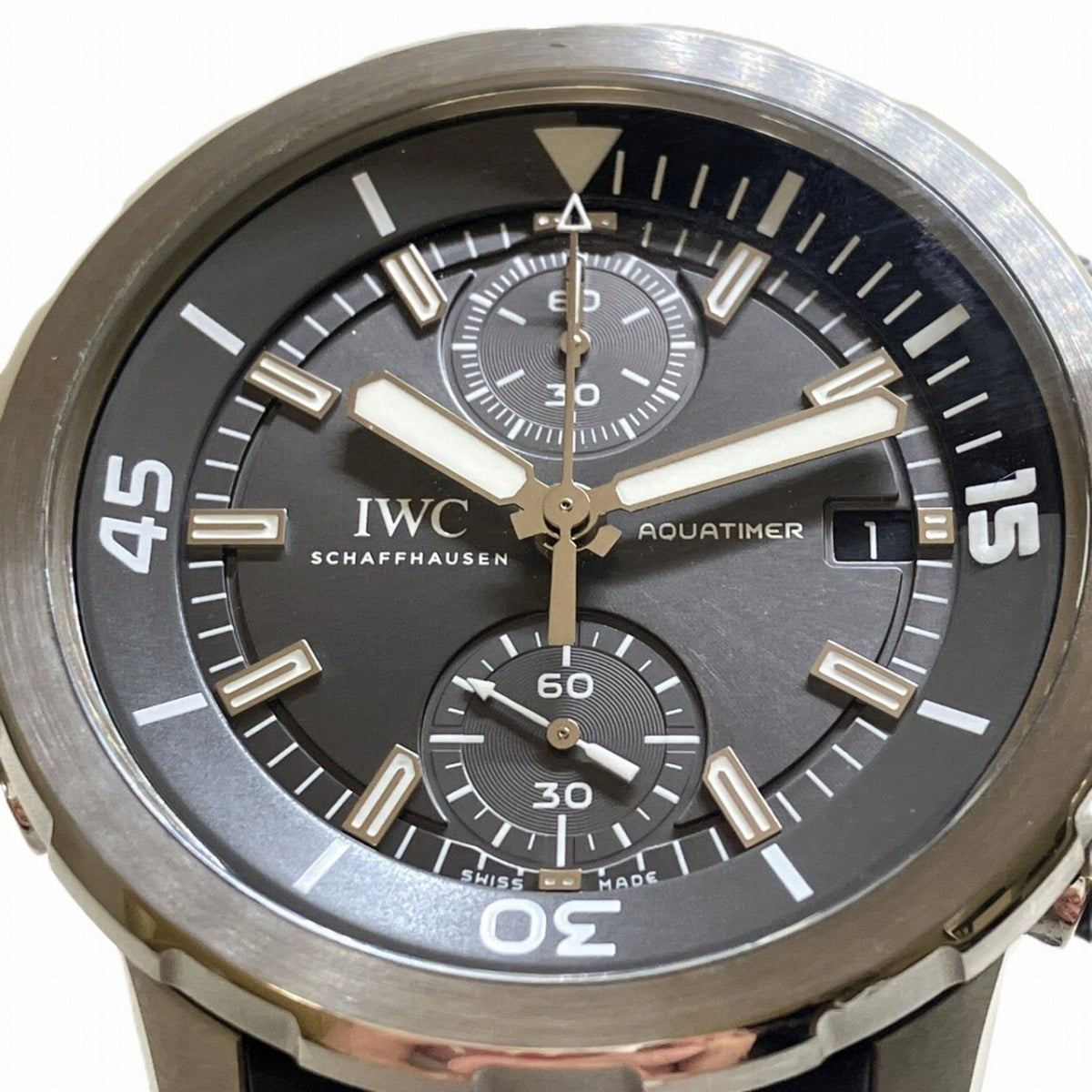 IWC Schaffhausen IW379506 Schwarz Zifferblatt 44 mm Uhr