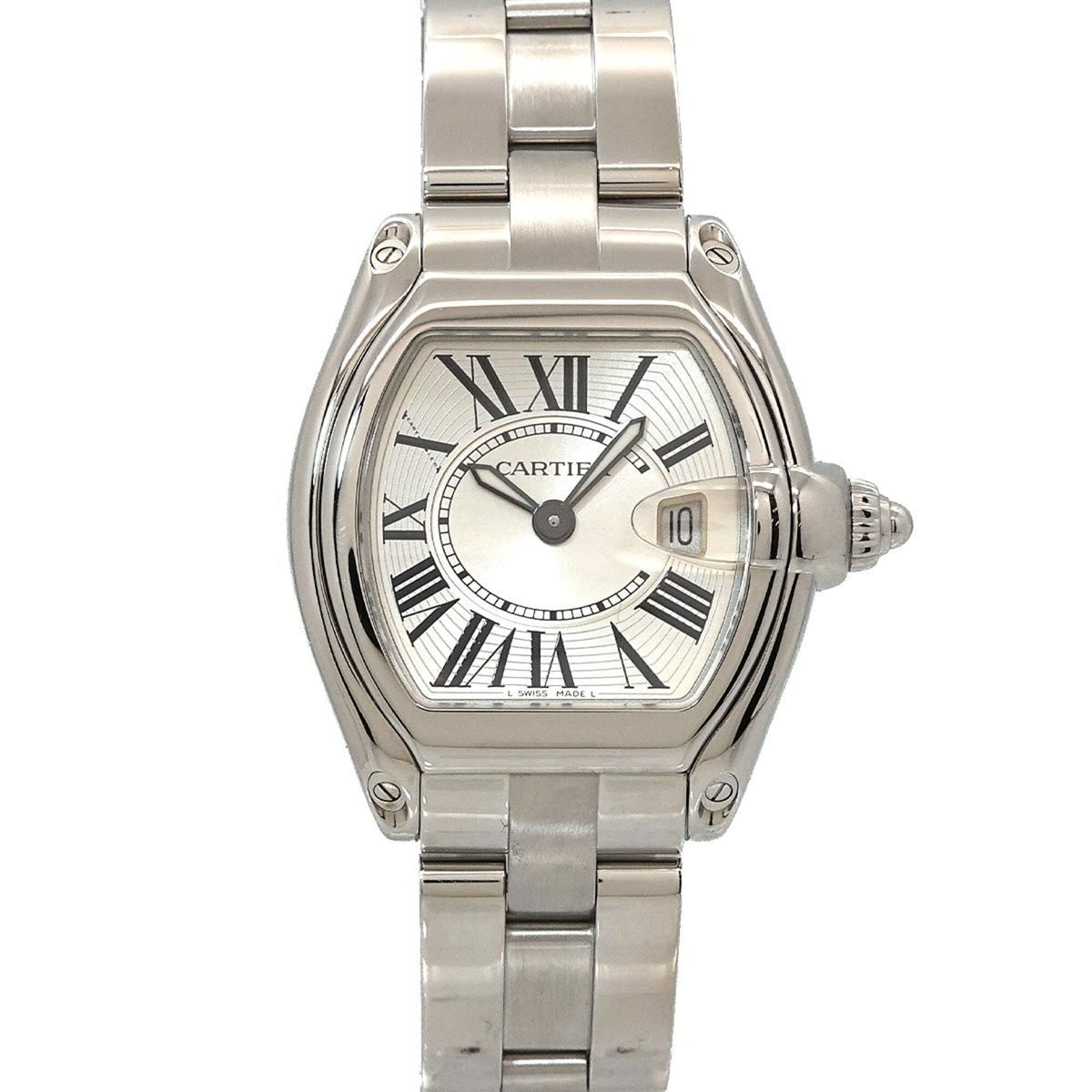 Cartier Roadster SM W62016V3 Silver Dial 33mm Watch