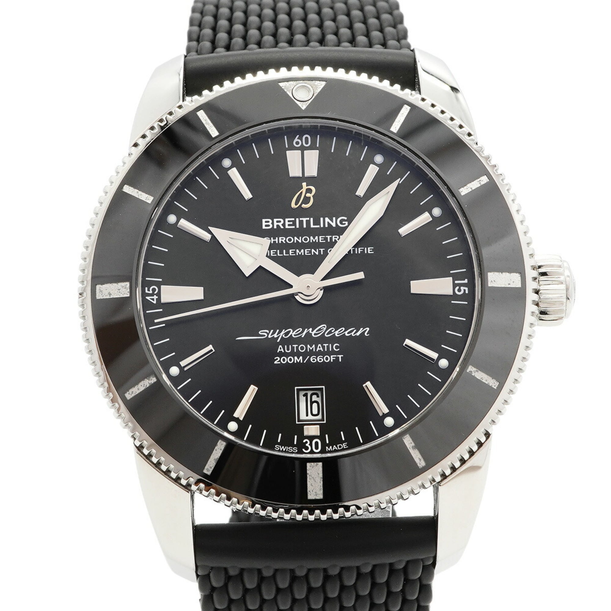 Breitling Superocean 46 AB2020 Black Dial Men's Watch