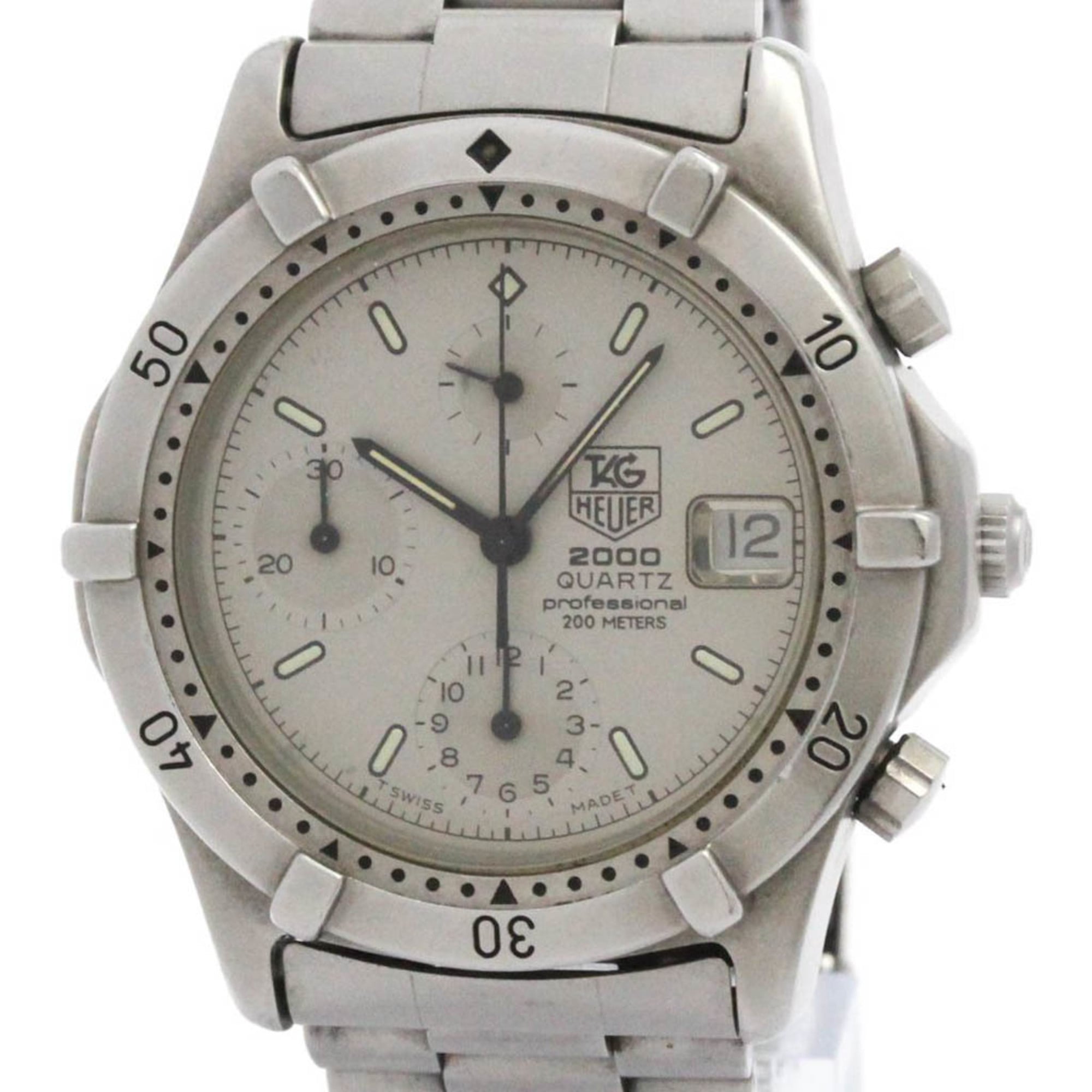 TAG HEUER 2000 Series Steel Quartz Mens Watch 262.206 1