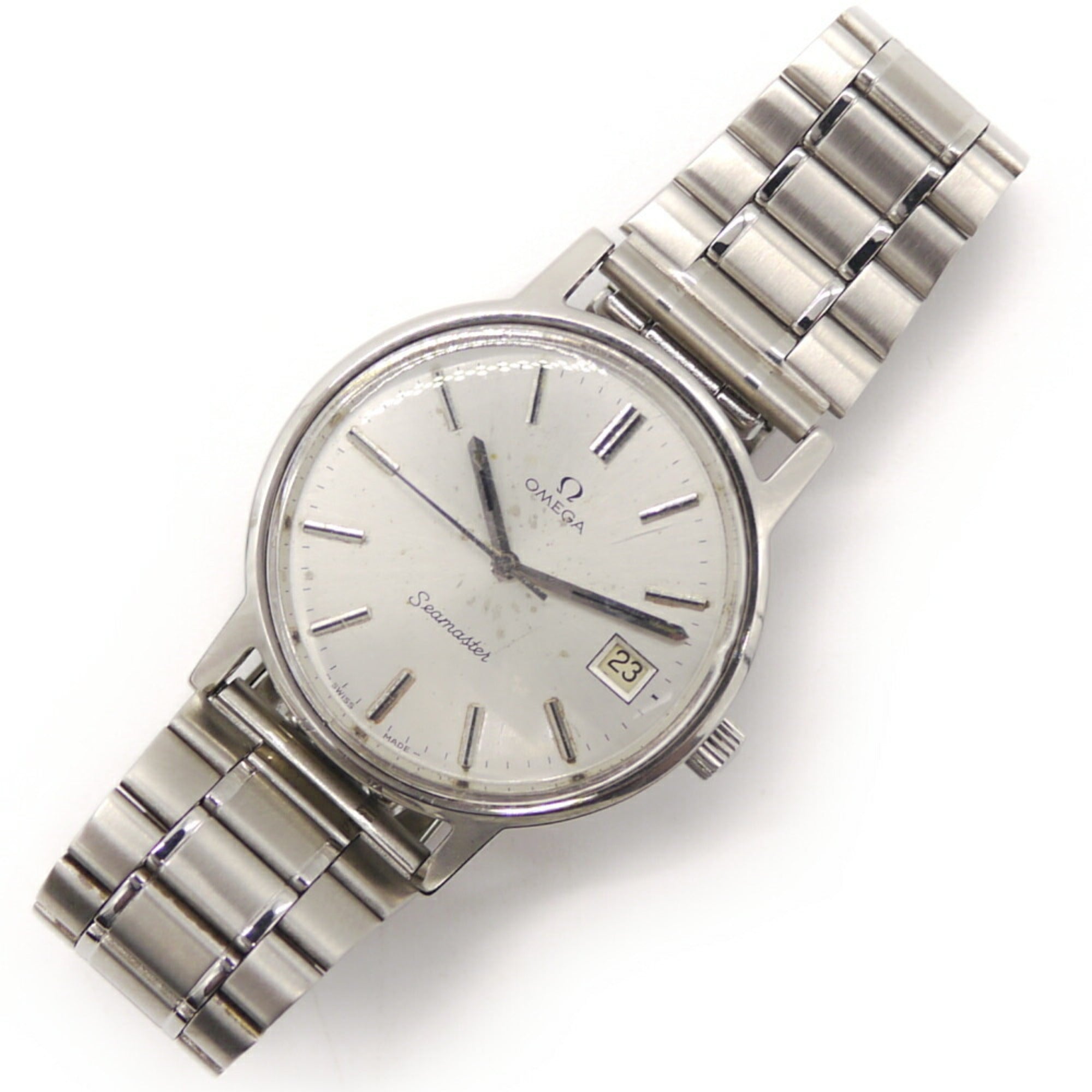 OMEGA Seamaster Uhr Handaufzug Silber Zifferblatt