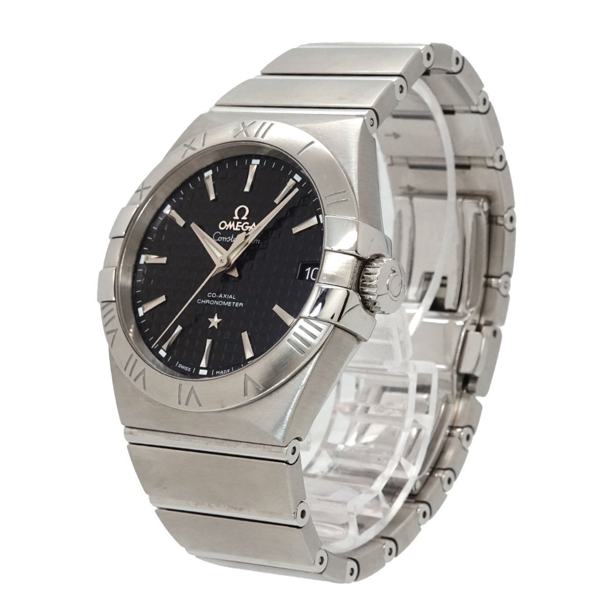 Omega Constellation Co-Axial 123 10 38 21 01 002 Date Black Automatic Self-