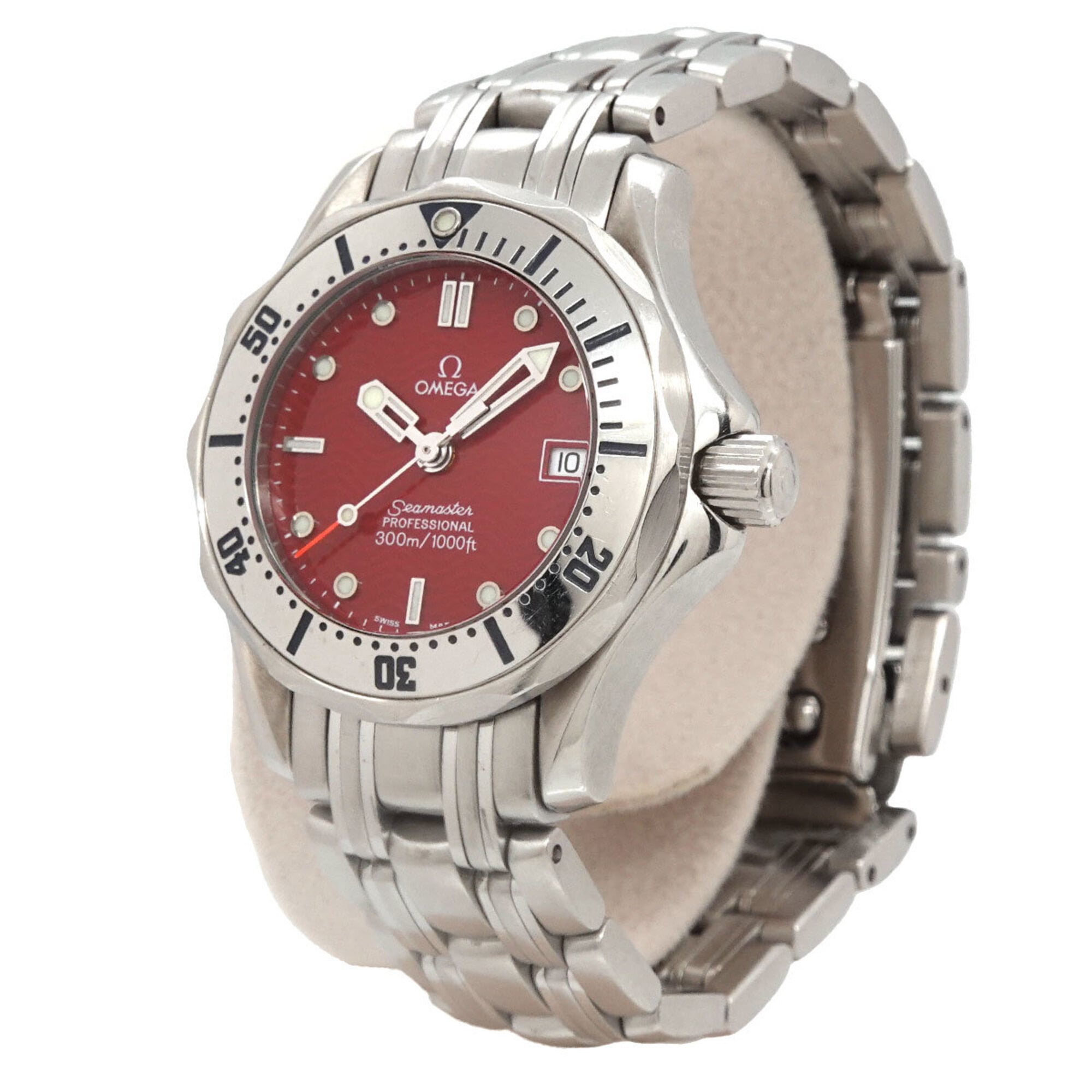 Omega Seamaster 300 Professional 2582 61 Marui Limited Edition Ladies' Watch Date Red Quartz