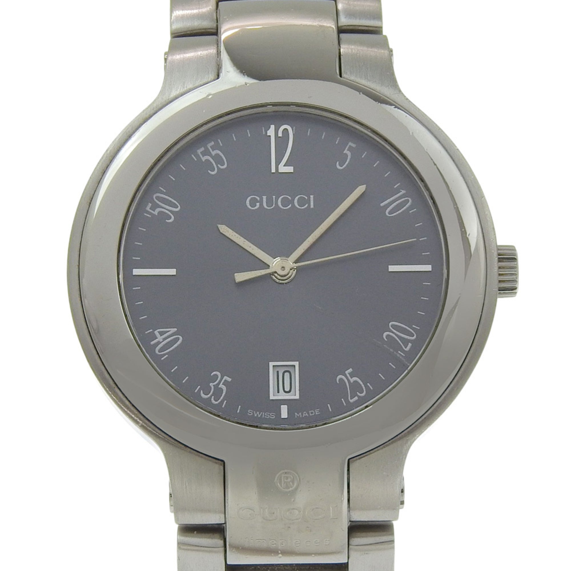 Gucci GUCCI Watch 8900M Stainless Steel Quartz Analog Display Gray Dial Boys' Size