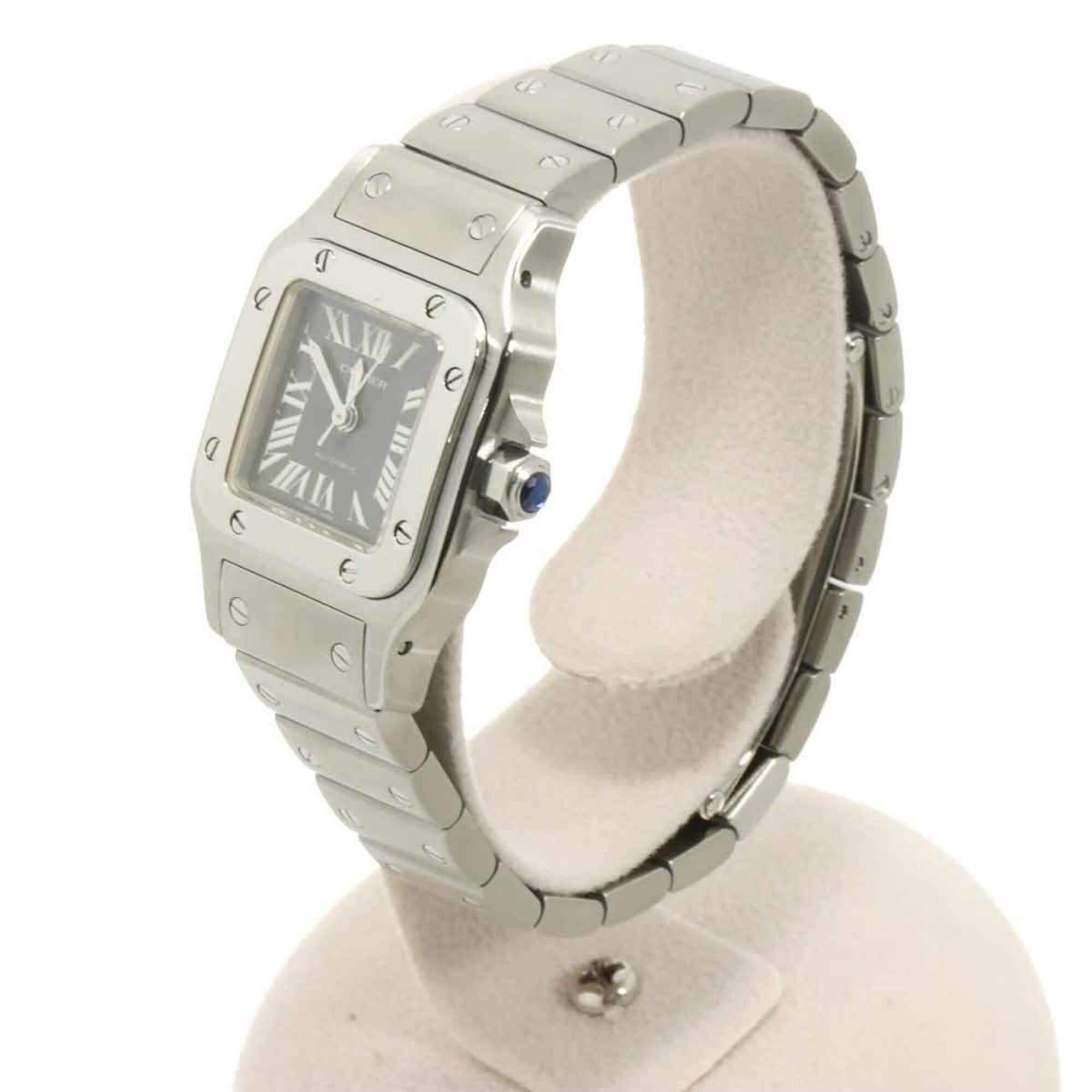 Cartier Santos Galbee SM W20066D6 Women's Watch Asia Limited Edition Gray Automatic