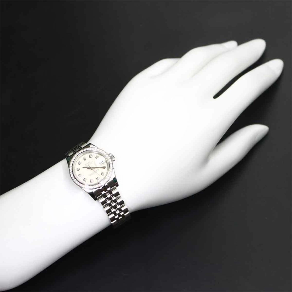 Rolex Datejust 179384G Silber Zifferblatt 26 mm Uhr