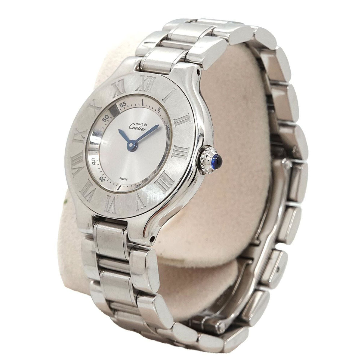 Cartier Must 21 Vingt-et-un W10109T2 Silber Zifferblatt 28 mm Uhr