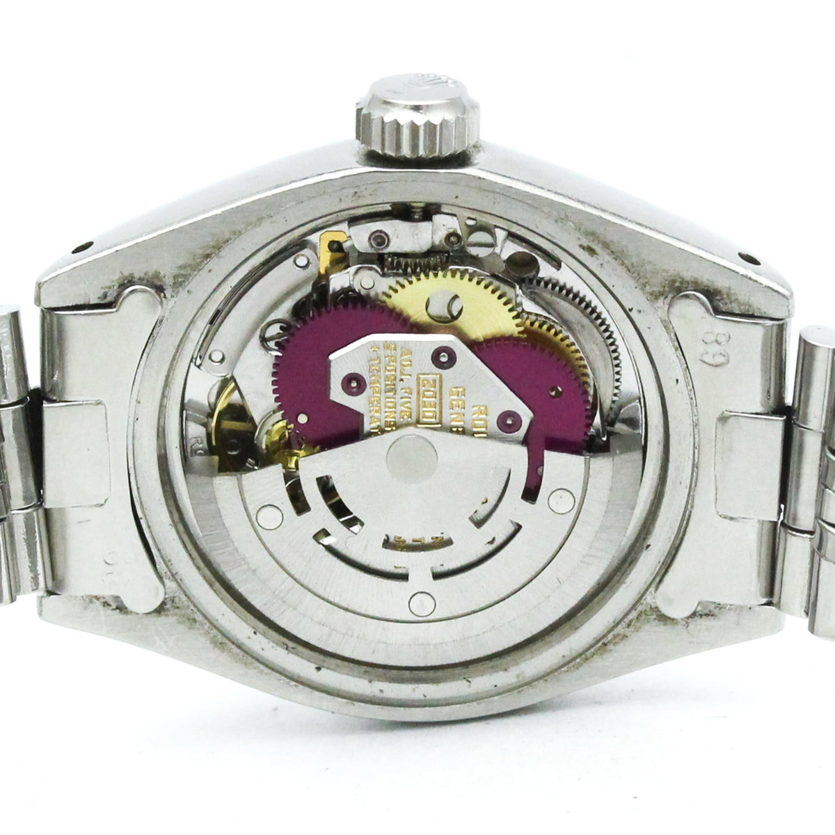 Rolex Oyster Perpetual Datum 6924 Silber Zifferblatt 26 mm Uhr