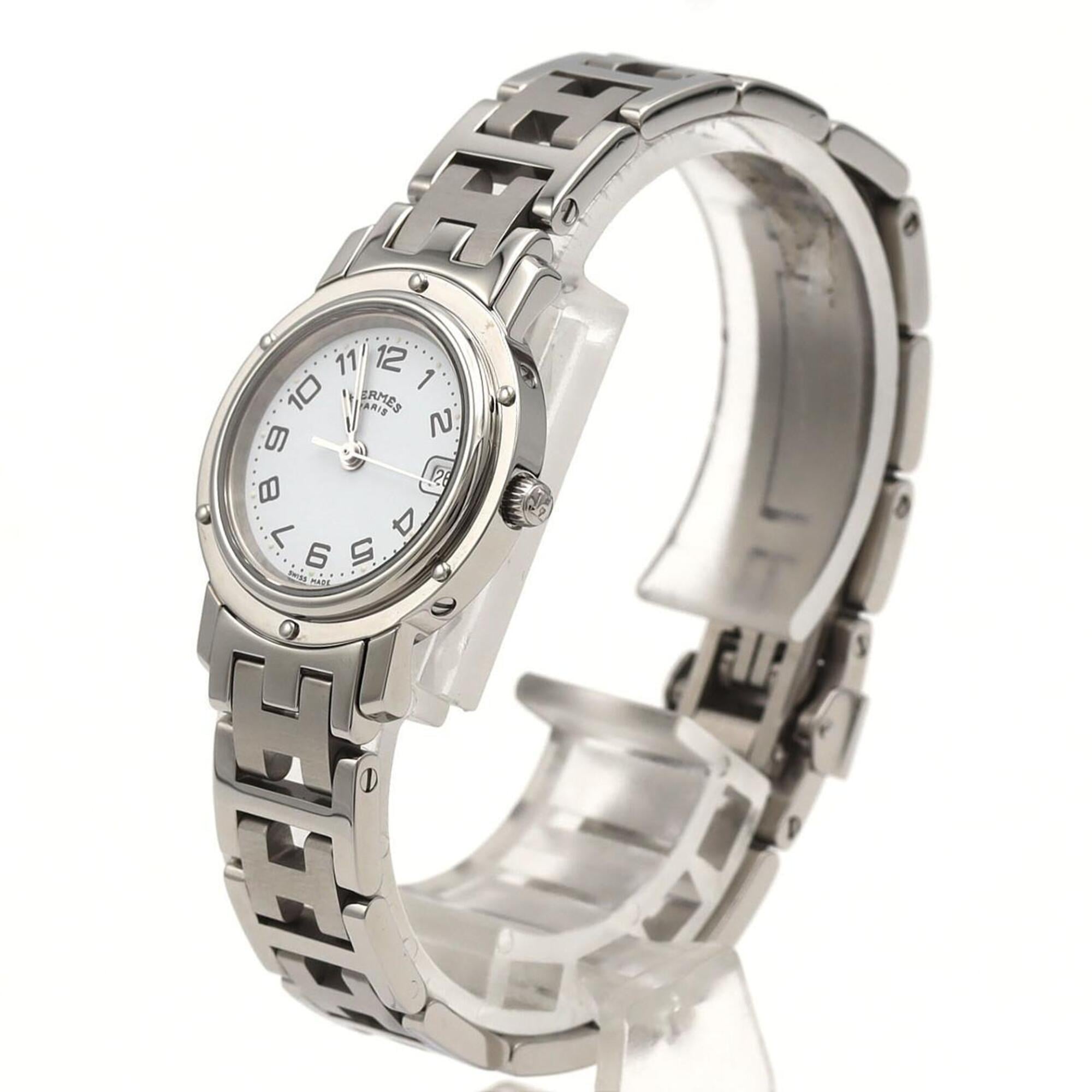 Hermes Clipper CL4.210 White Dial 24mm Watch