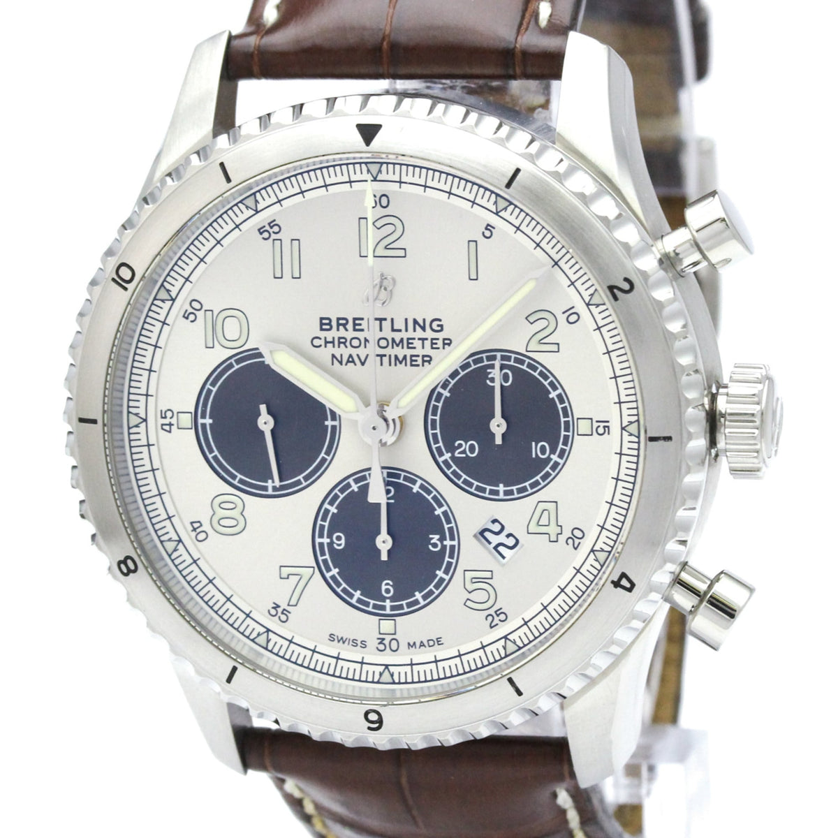 Breitling Navitimer AB0117 Silver Dial 43mm Watch