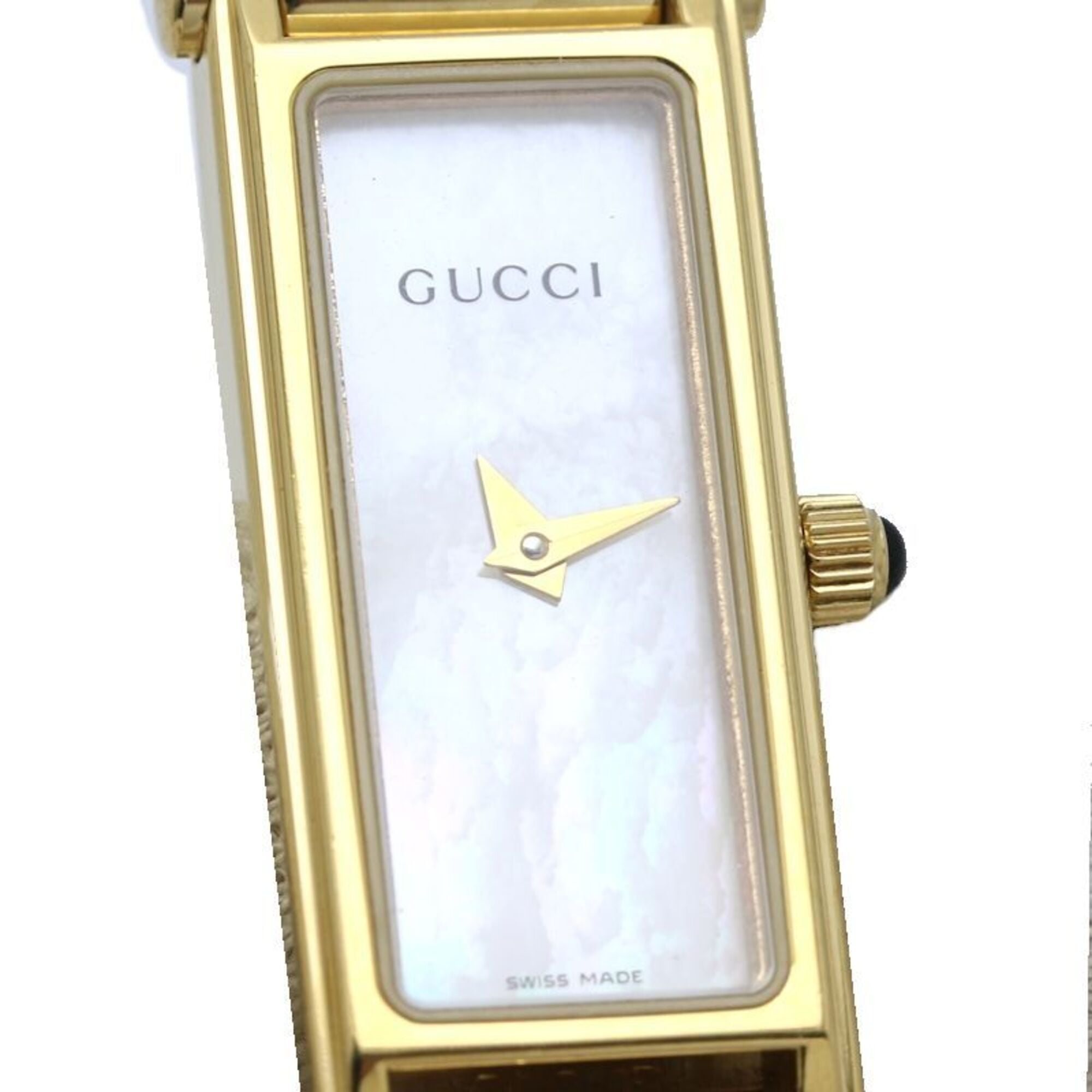 Gucci Bangle 1500L White Dial 12mm Watch