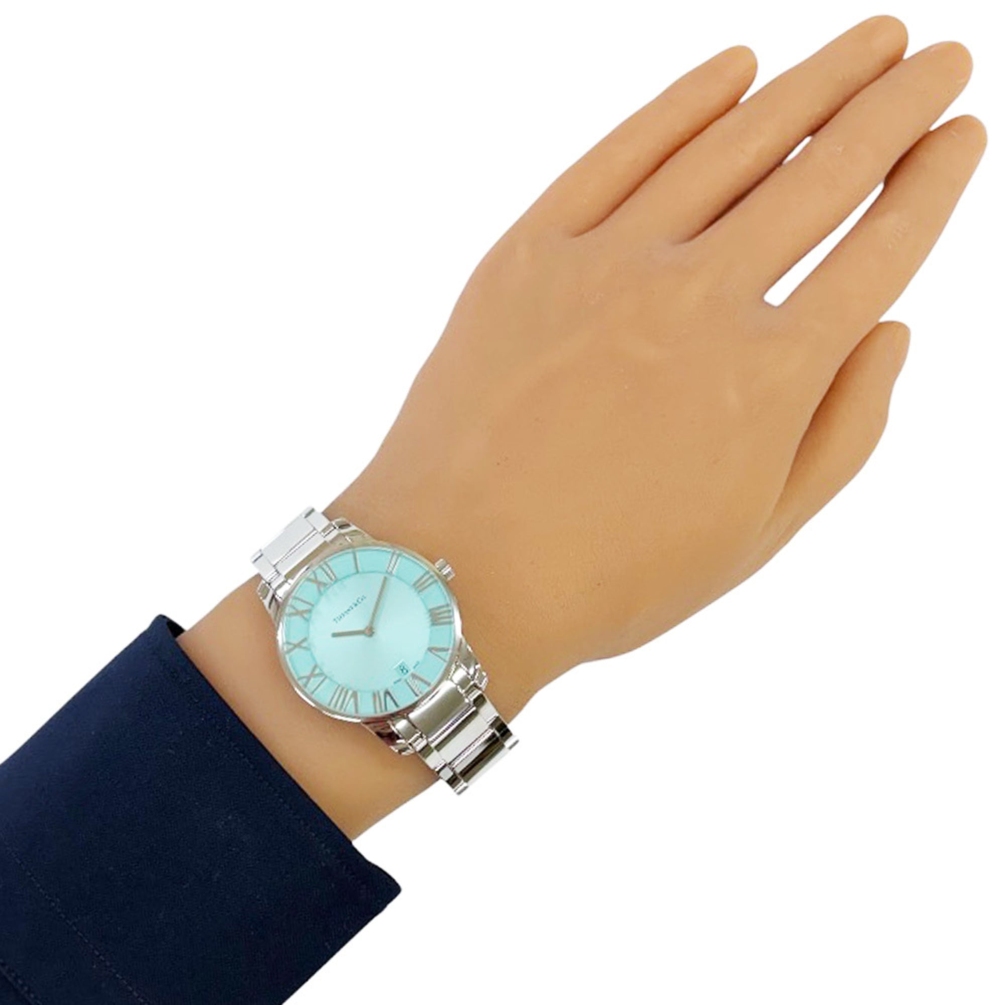 Tiffany & Co. Atlas 2-Hand Watch, Stainless Steel, Quartz, Men's, 63452769.