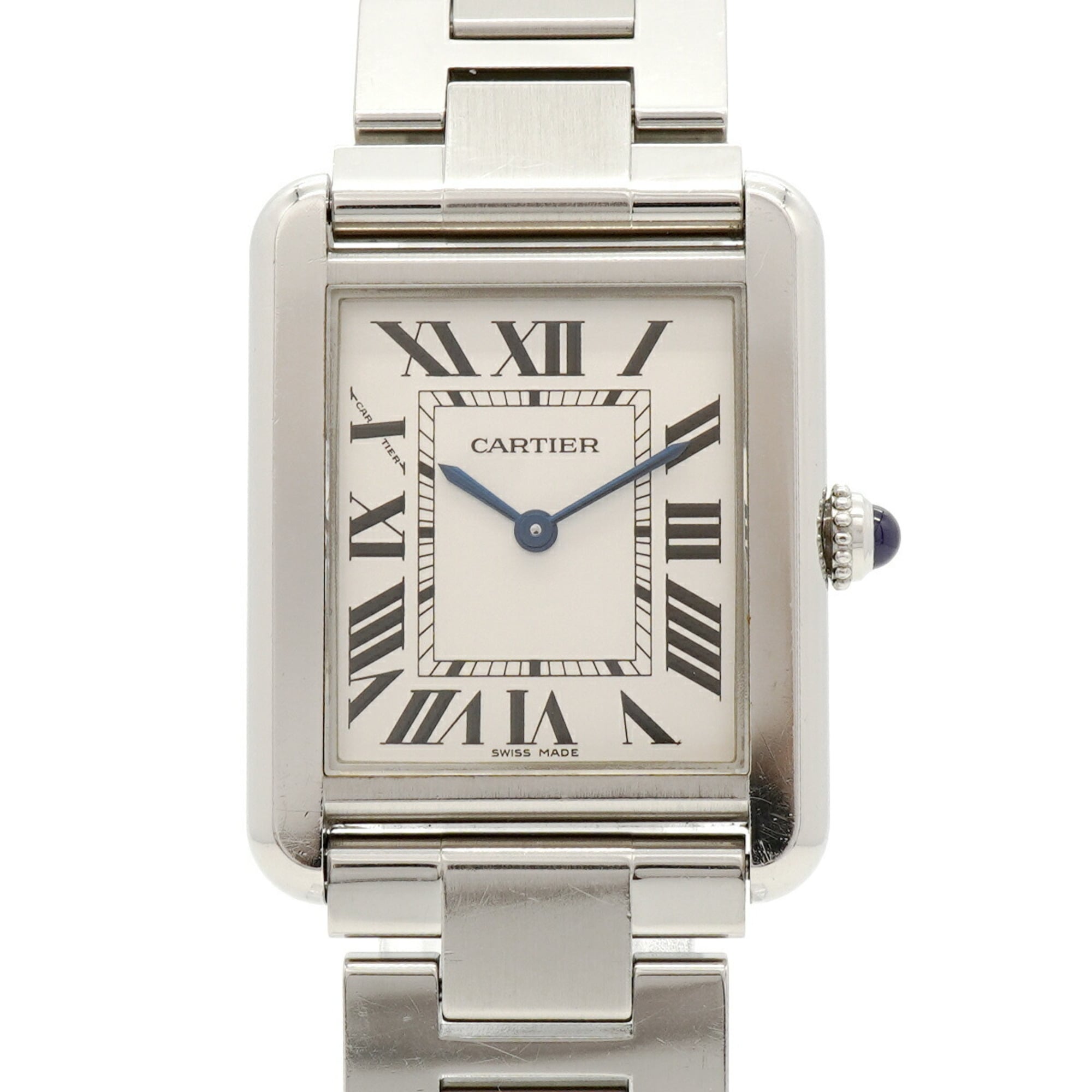 Cartier Tank W5200013 Silver Dial Stainless steel 24mm Watch