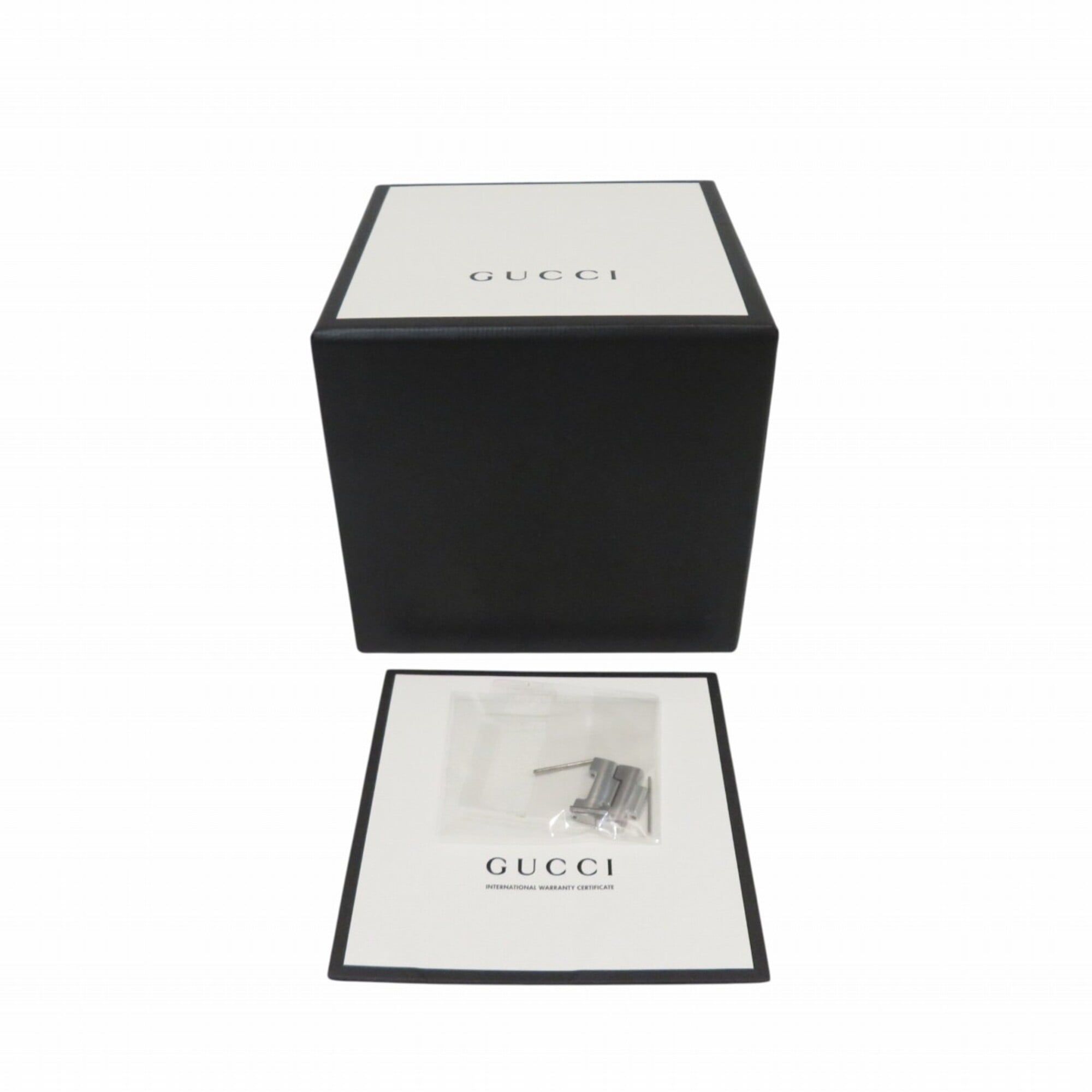 Gucci Timeless Diver-horloge, totaalgewicht 166,5 g, roestvrij staal, quartz, zwarte wijzerplaat, YA126279