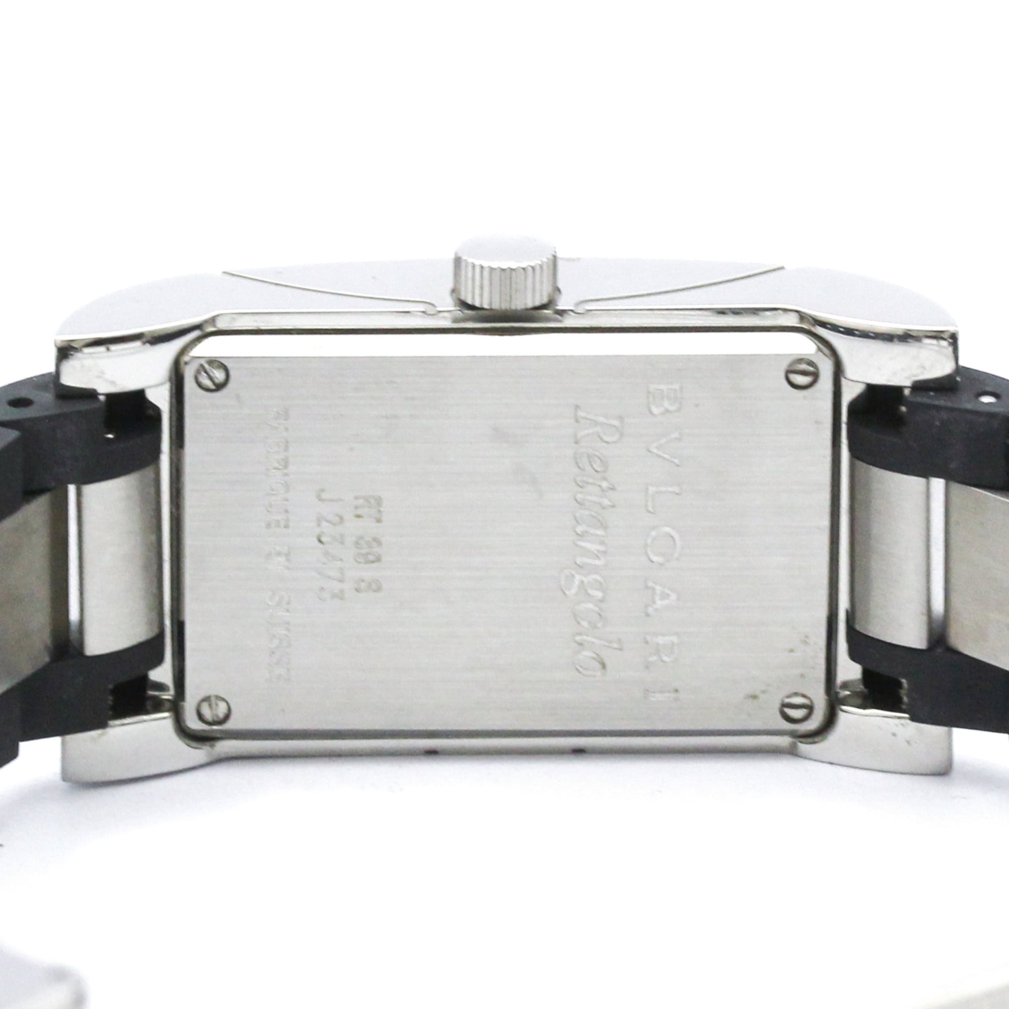 BVLGARI Rettangolo roestvrijstalen quartz dameshorloge RT39S