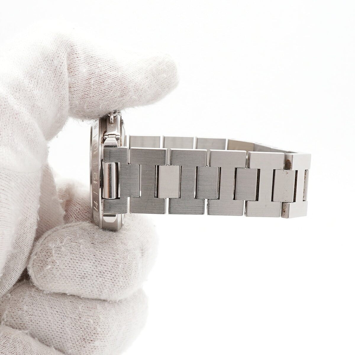 Montre Cartier Pasha C Meridian Gmt W31029M7, cadran argenté, 35 mm