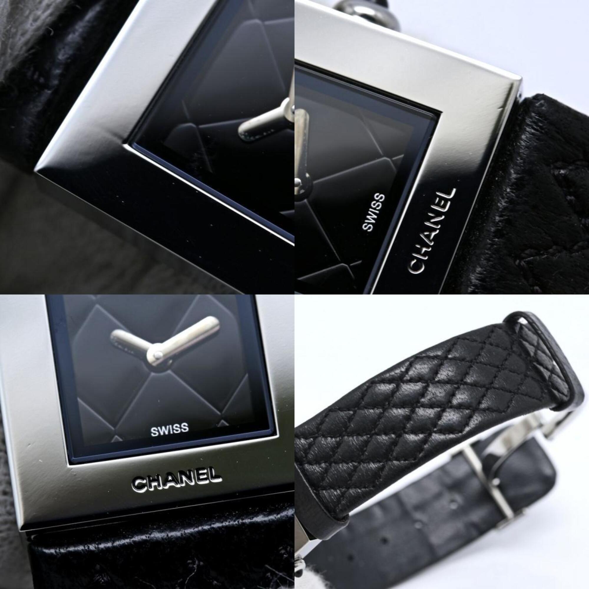 Chanel Matelasse H0116 Black Dial 19mm Watch