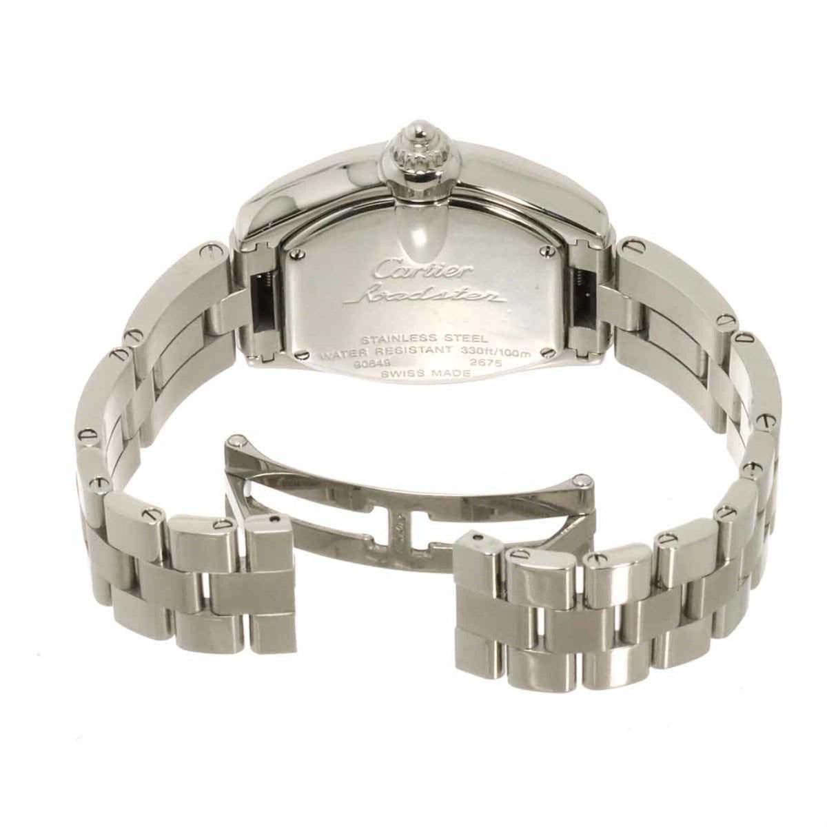 Montre Cartier Roadster SM W62054V3 Ivoire, Rose, cadran de 33 mm