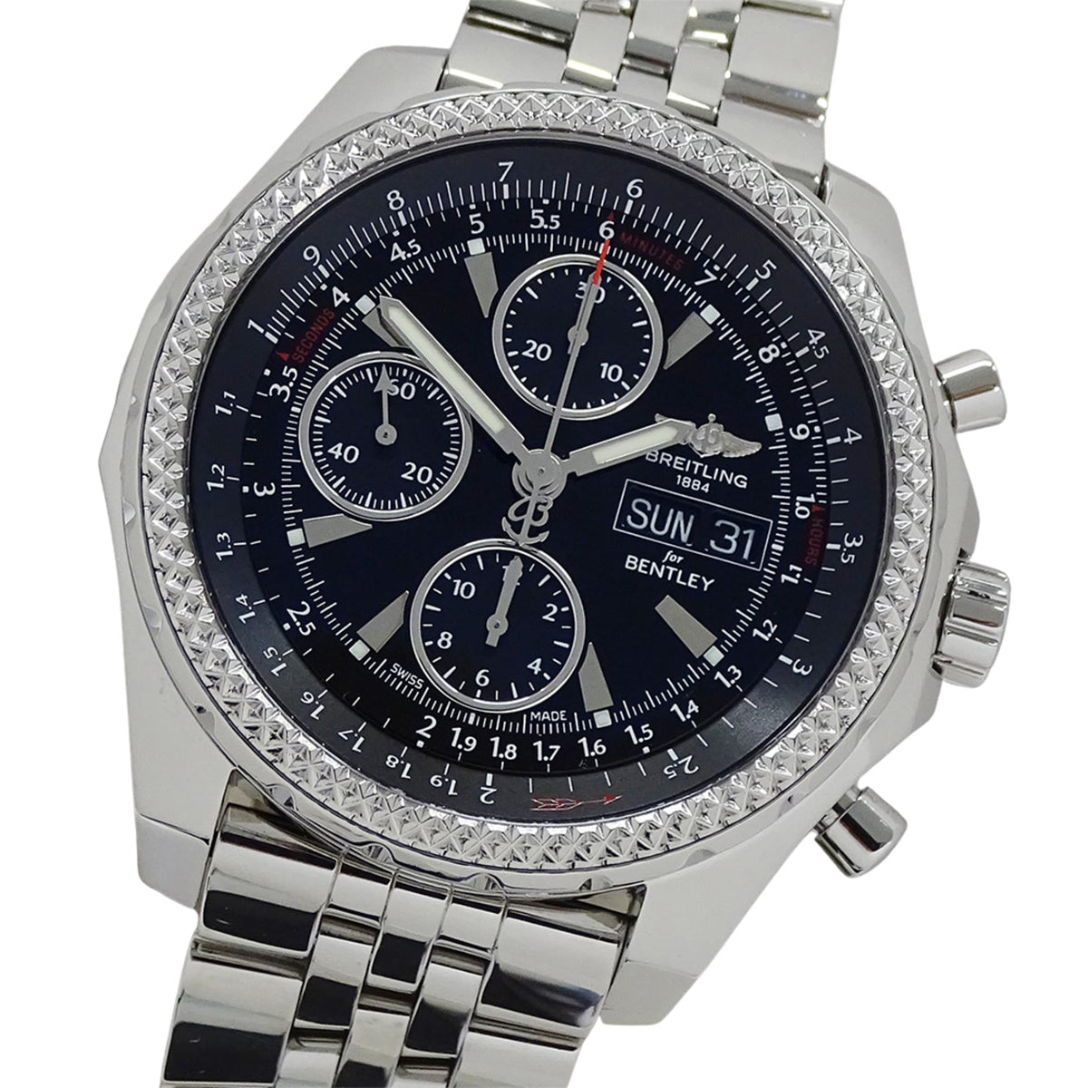 Breitling Bentley GT A13362 Black Dial 45mm Watch