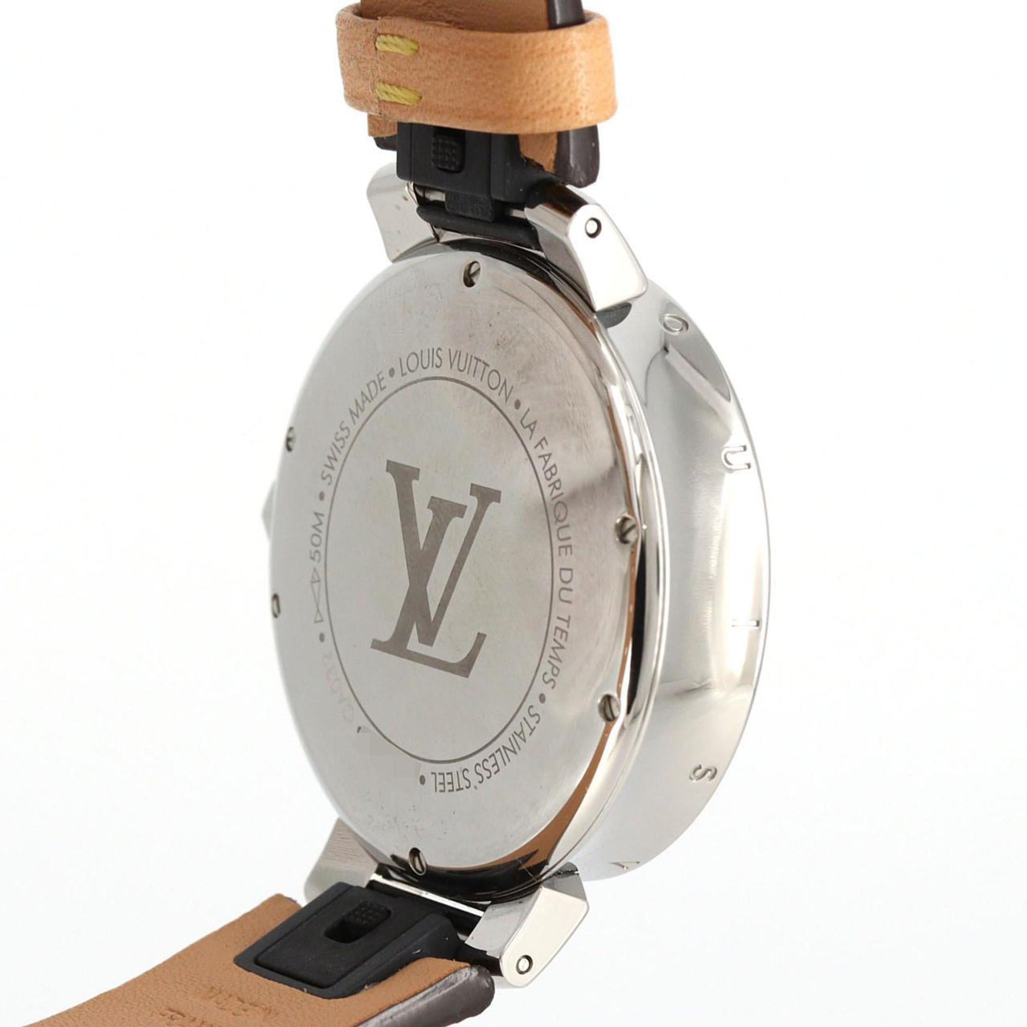 Louis Vuitton Tambour Moon Star Chrono QA032 roestvrijstalen quartzhorloge