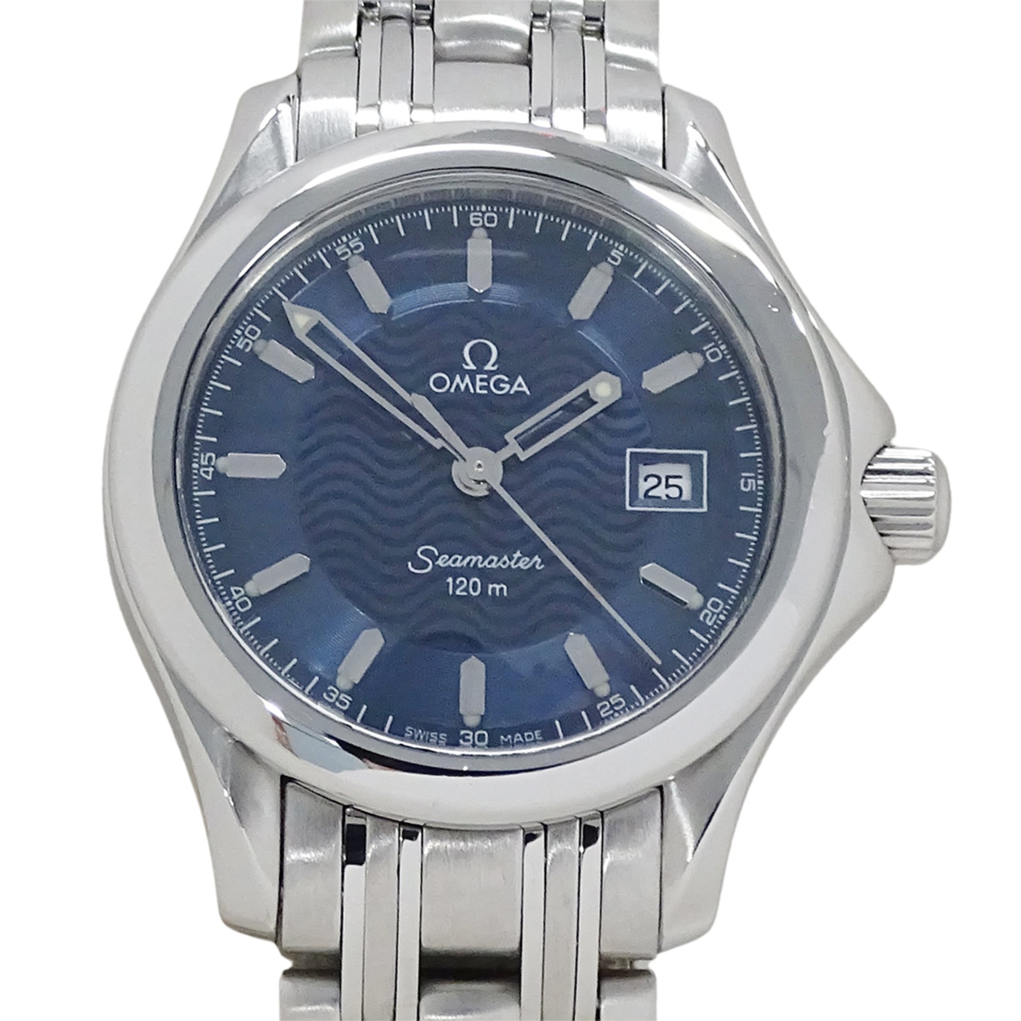 Omega Seamaster 2571.81 horloge met blauwe wijzerplaat, 29 mm