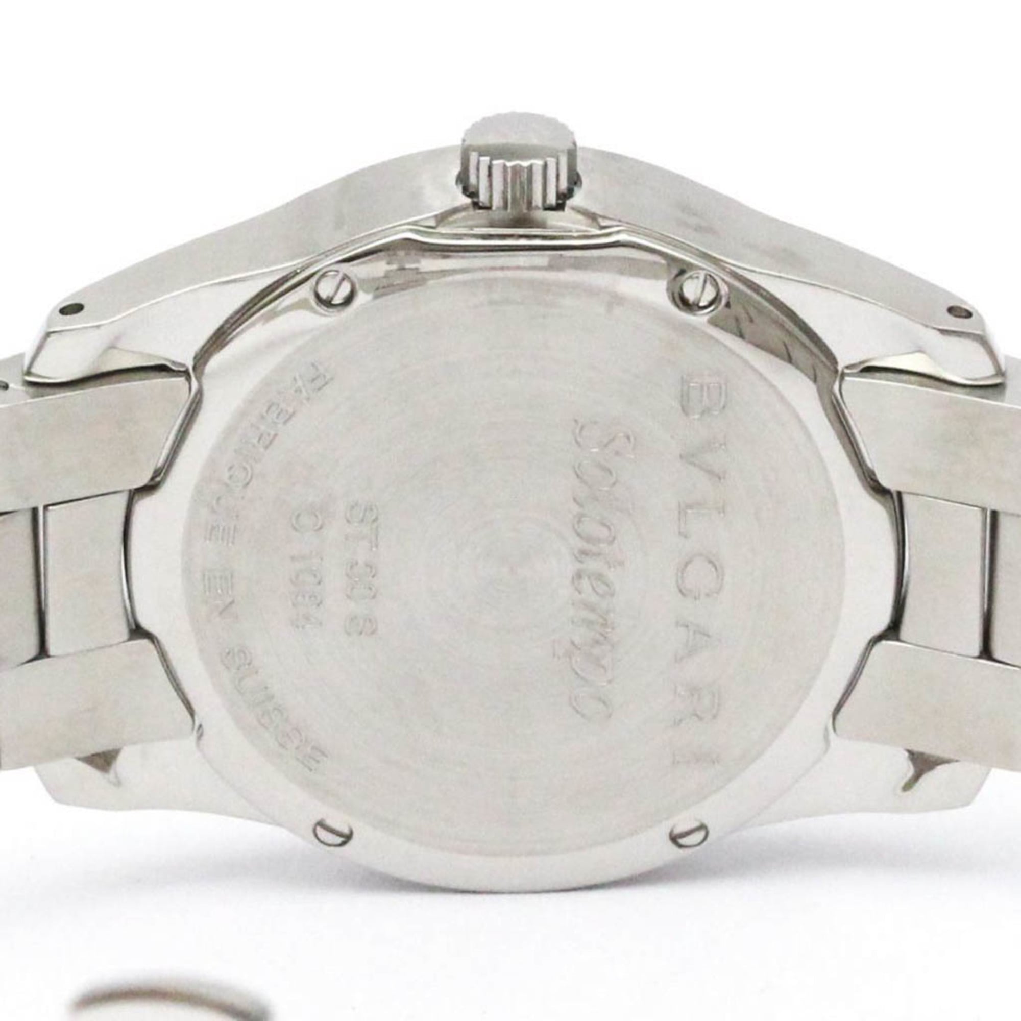 BVLGARI Solotempo Damenuhr aus Edelstahl Quarz ST30S