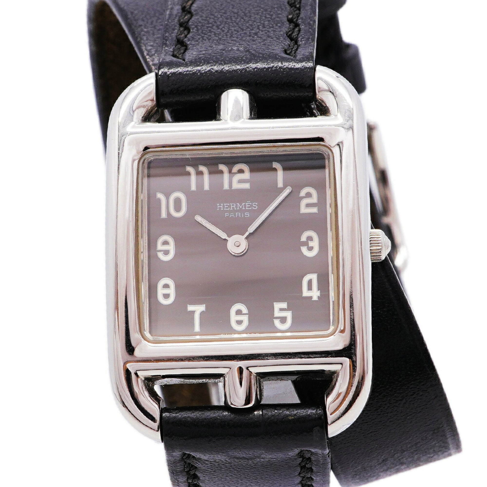 Hermes Cape Cod Double Tour CC1.210 Gray Dial 23mm Watch
