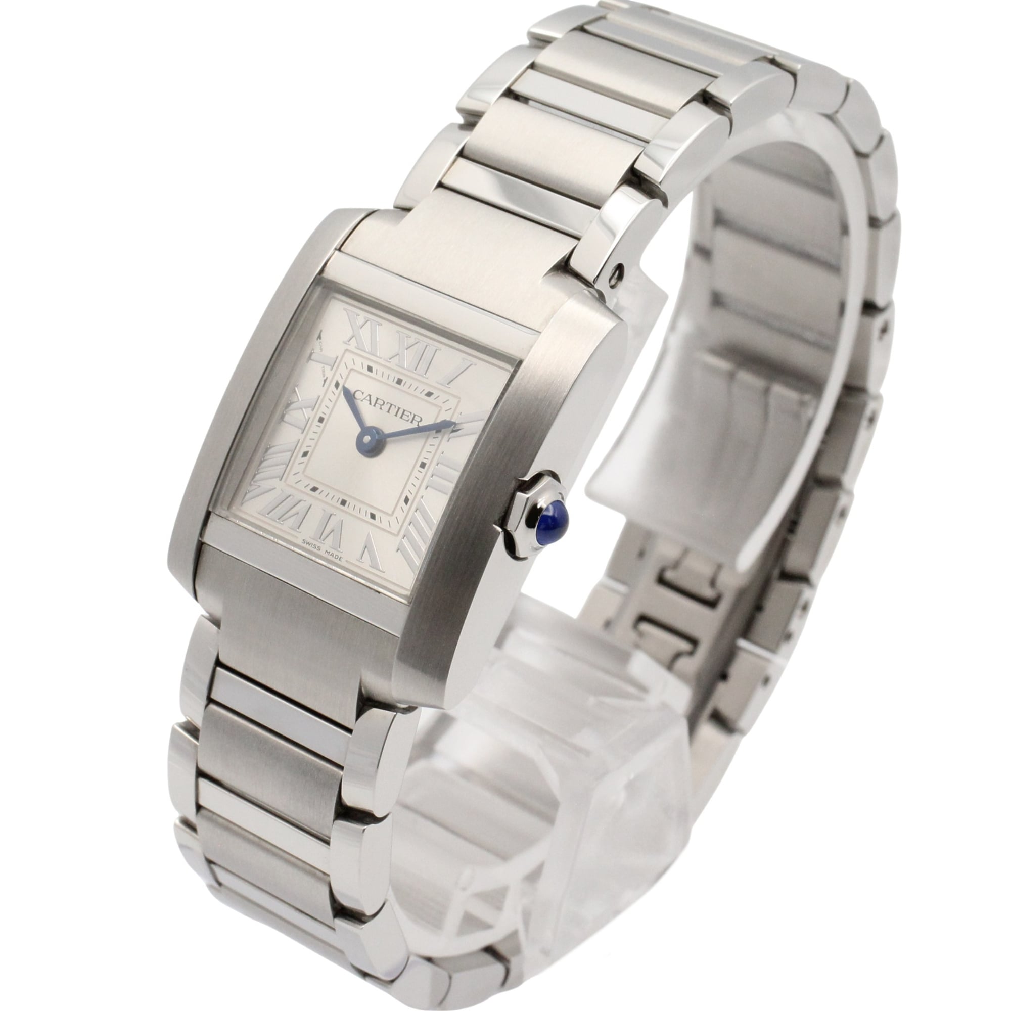 Cartier Tank Francaise WST0065 Silver Dial 21mm Watch