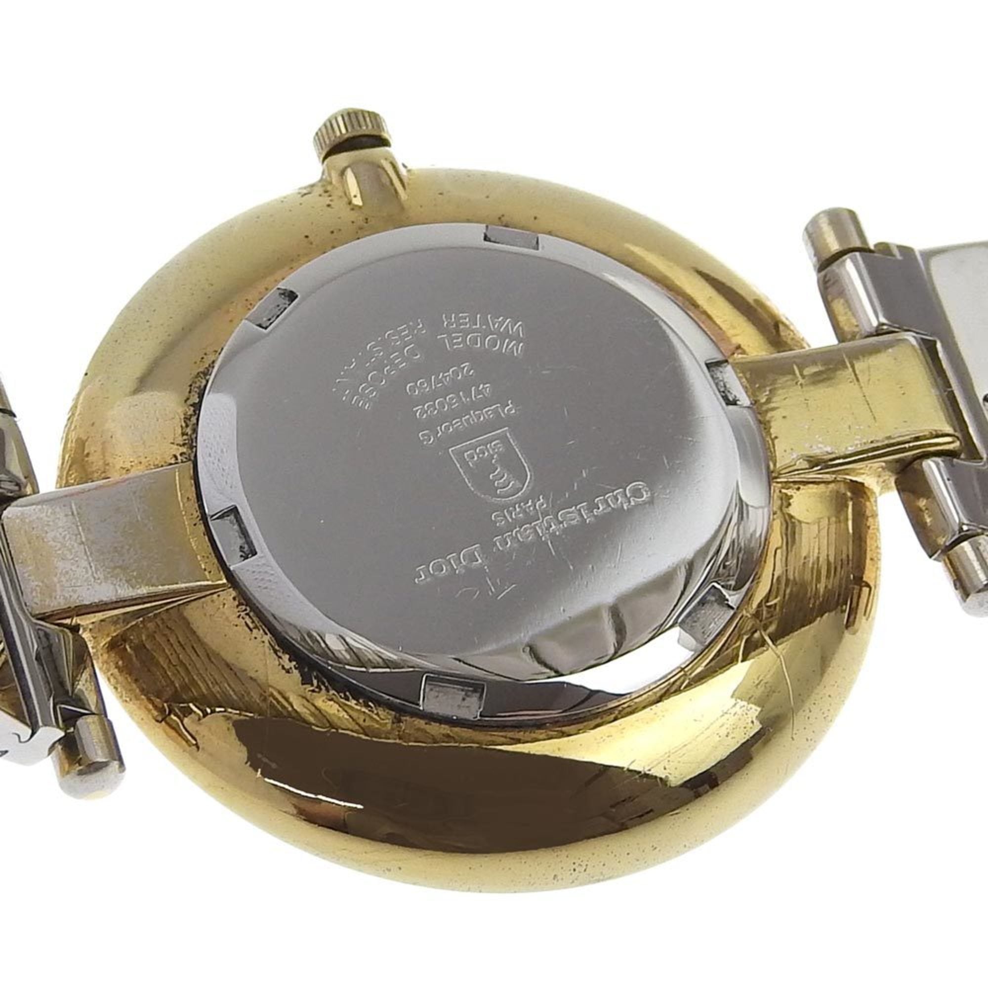Christian Dior-horloge 4715032, roestvrij staal x verguld, quartz, analoog display, witte wijzerplaat, herenhorloge