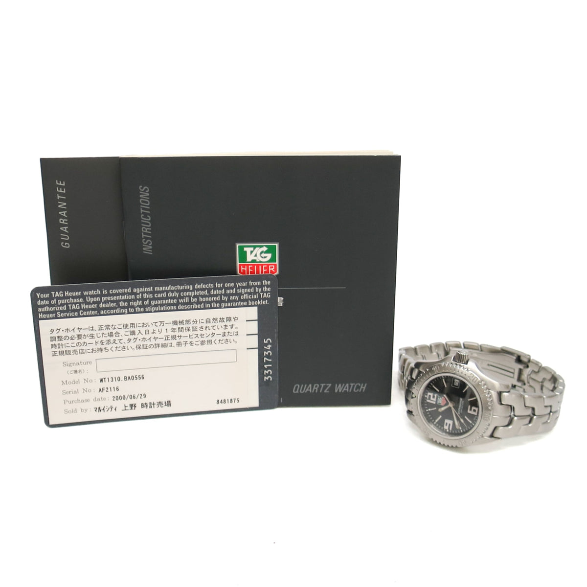 TAG Heuer Link WT1310 horloge met zwarte wijzerplaat, 30 mm