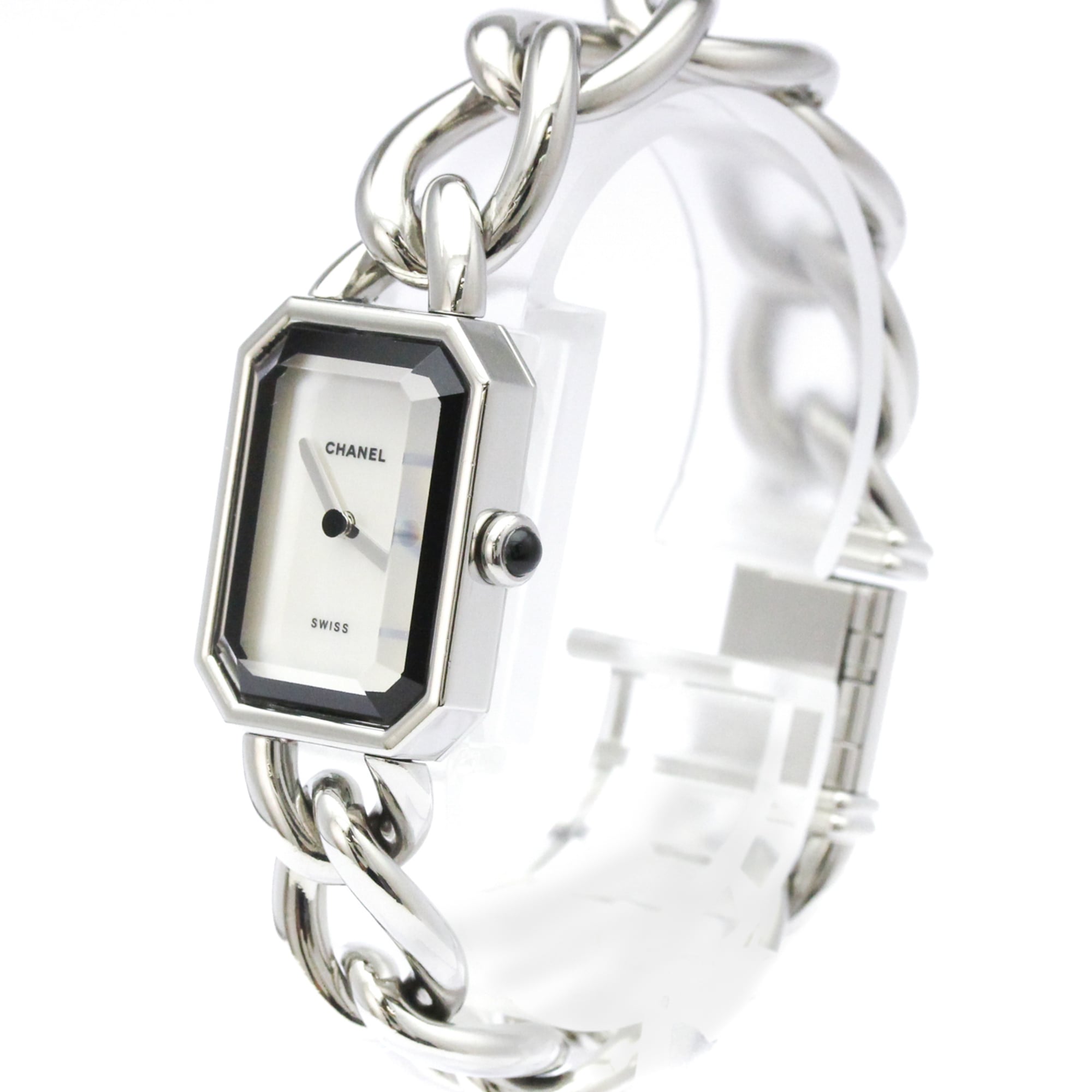 CHANEL Premiere Size M MOP Dial Quartz Ladies Watch H1064 Polished
