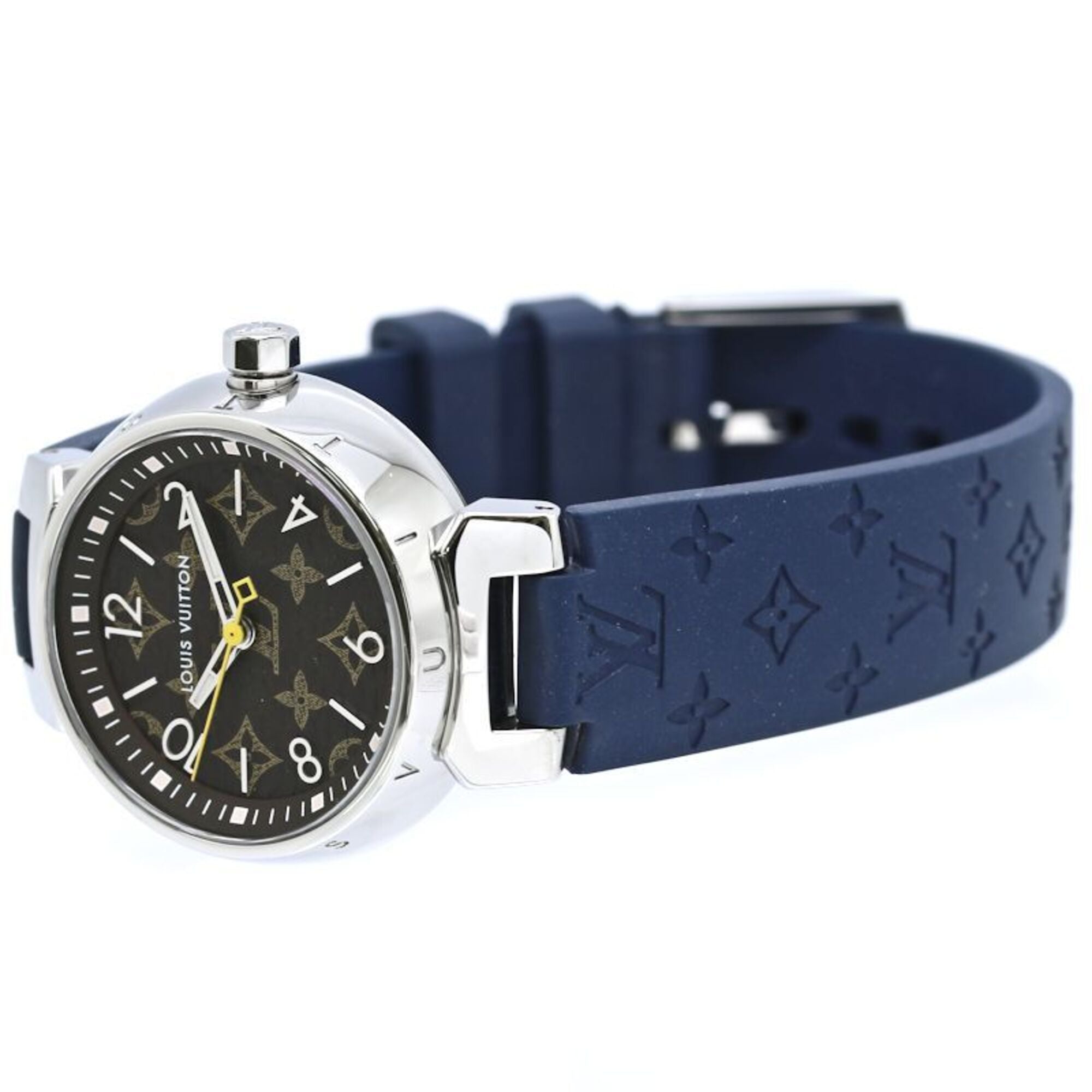 Louis Vuitton Tambour QA070Z Black Dial 27mm Watch