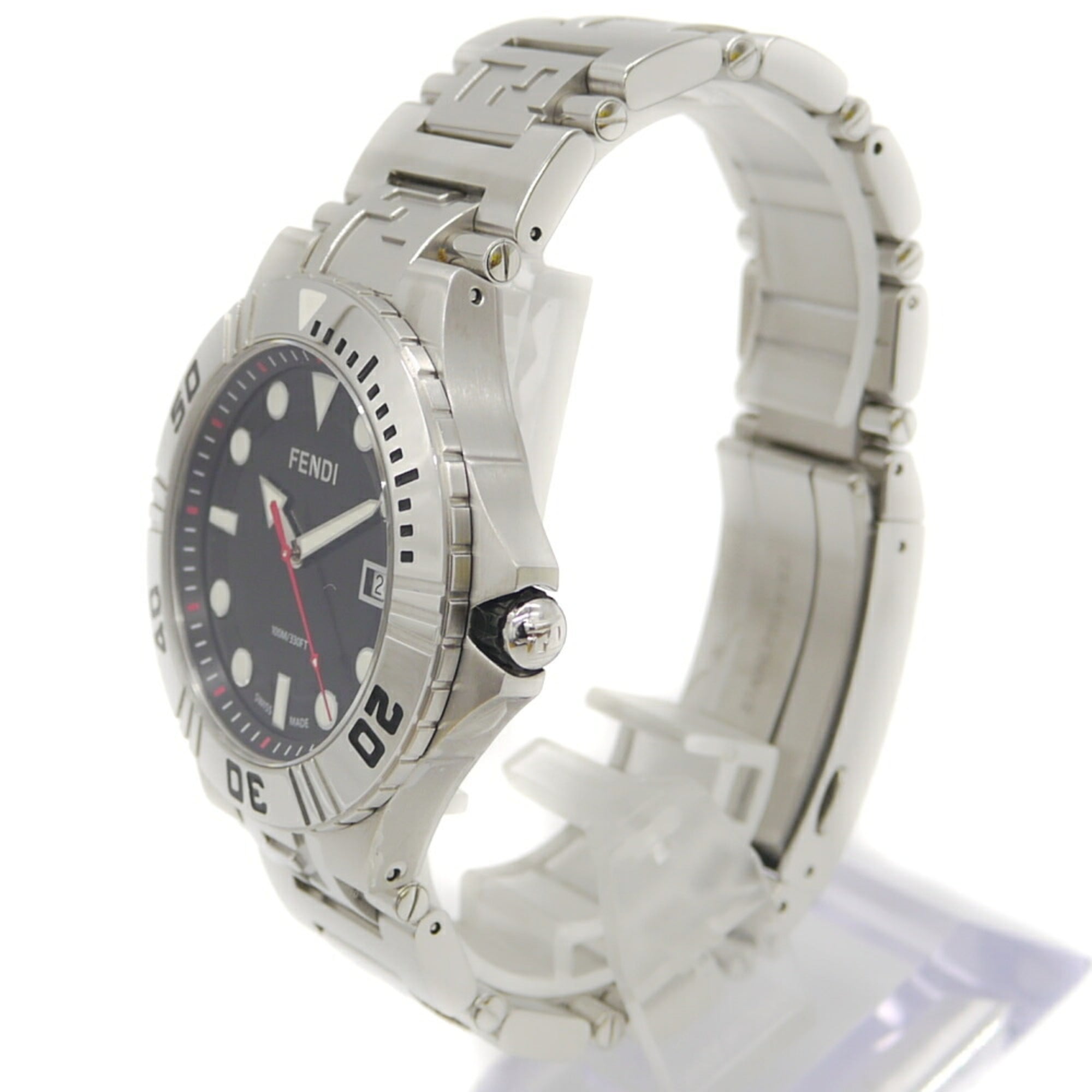 FENDI NAUTICO F108100101 Quartz Watch with Black Dial