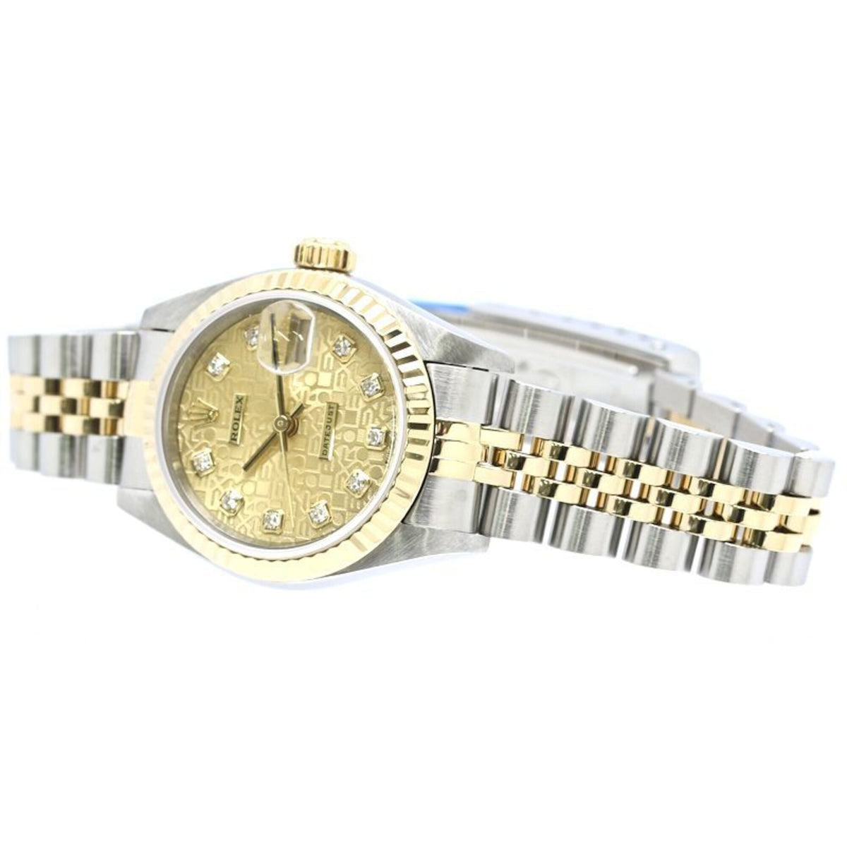 Rolex Datejust 10P Diamond 69173G Champagne Dial 26mm Watch