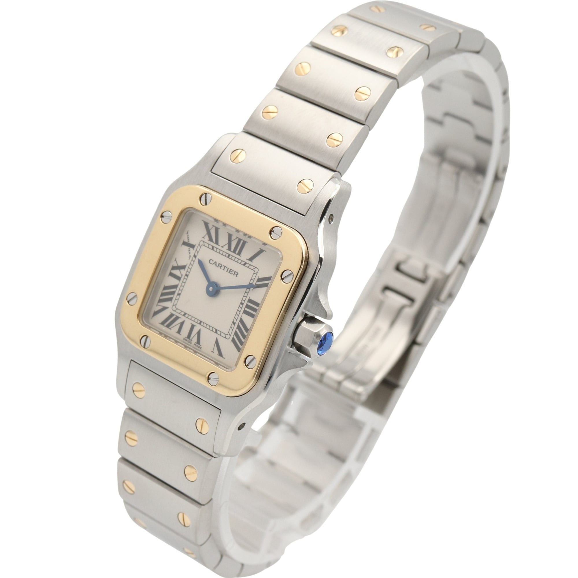 Cartier Santos Galbee SM W20012C4 Silver Dial 23mm Watch