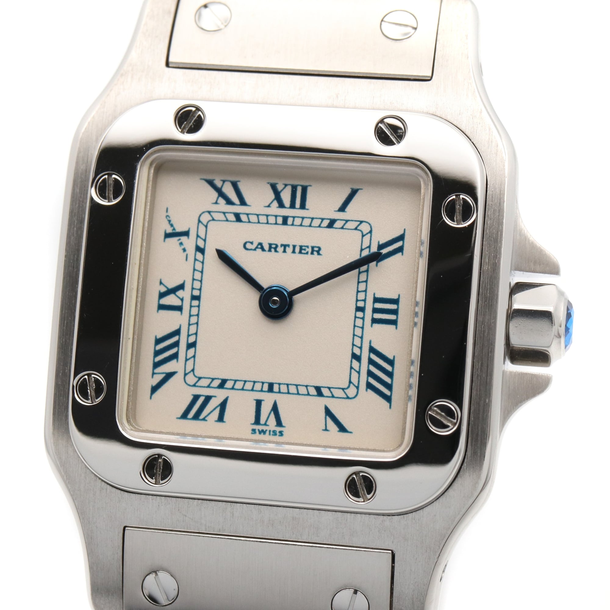 Cartier Santos Galbee SM W20017D6 Silber Zifferblatt 23 mm Uhr