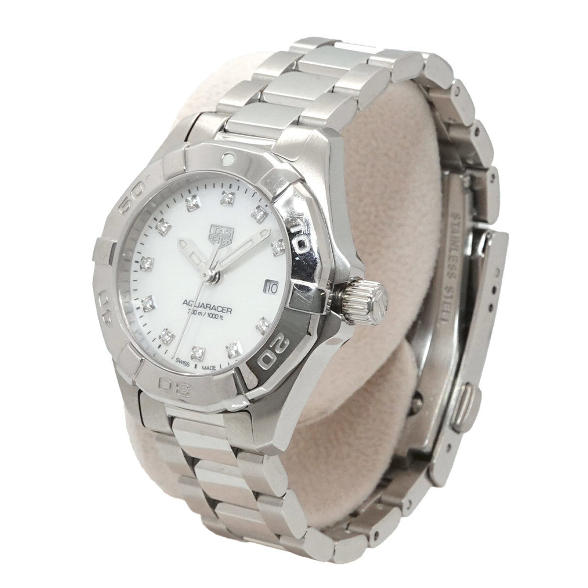 Montre TAG Heuer Aquaracer 300 m WBD1414 Blanc avec cadran de 28 mm