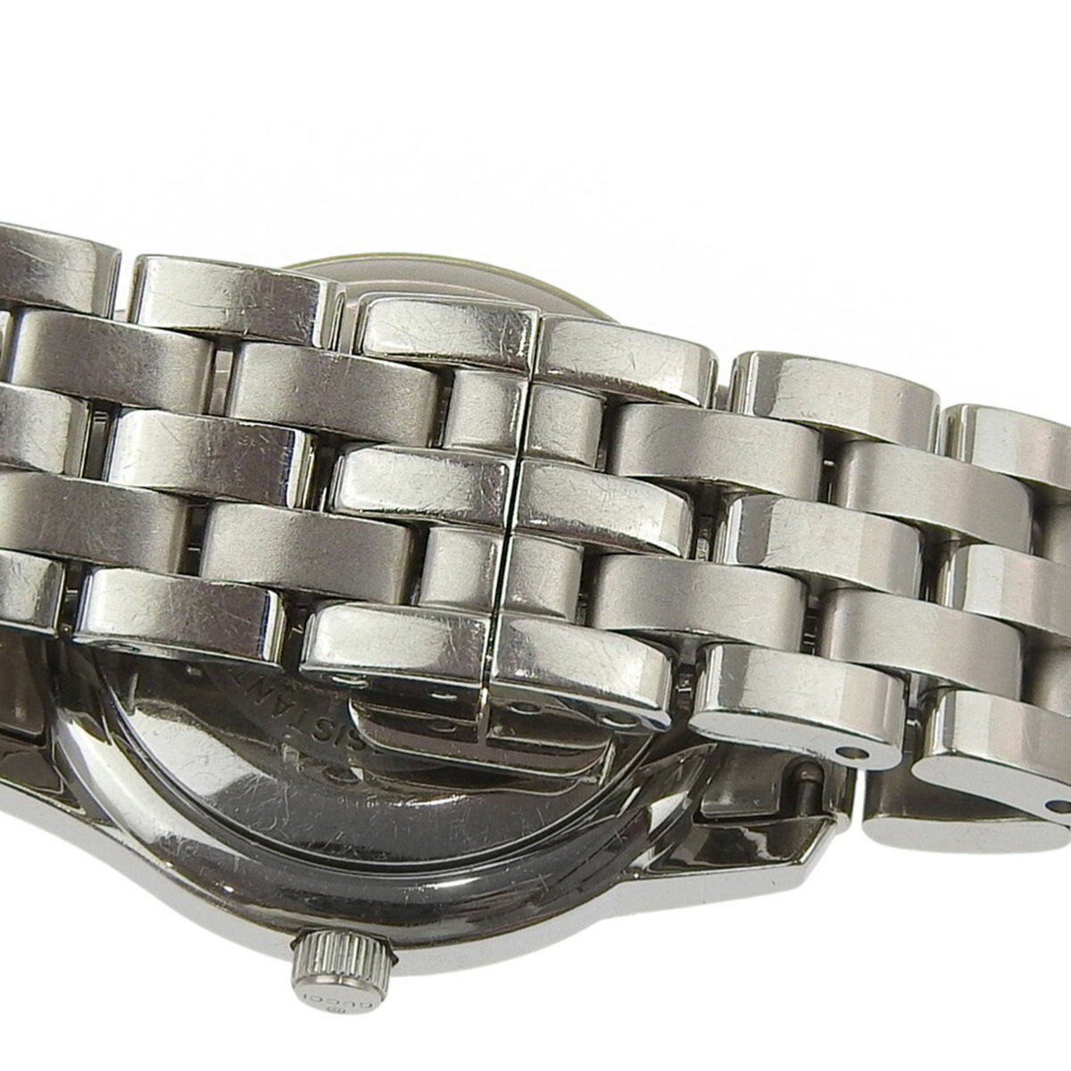 Gucci 5500L Black Dial Stainless Steel Quartz Watch, Approx. 26mm, Women's Date Display
