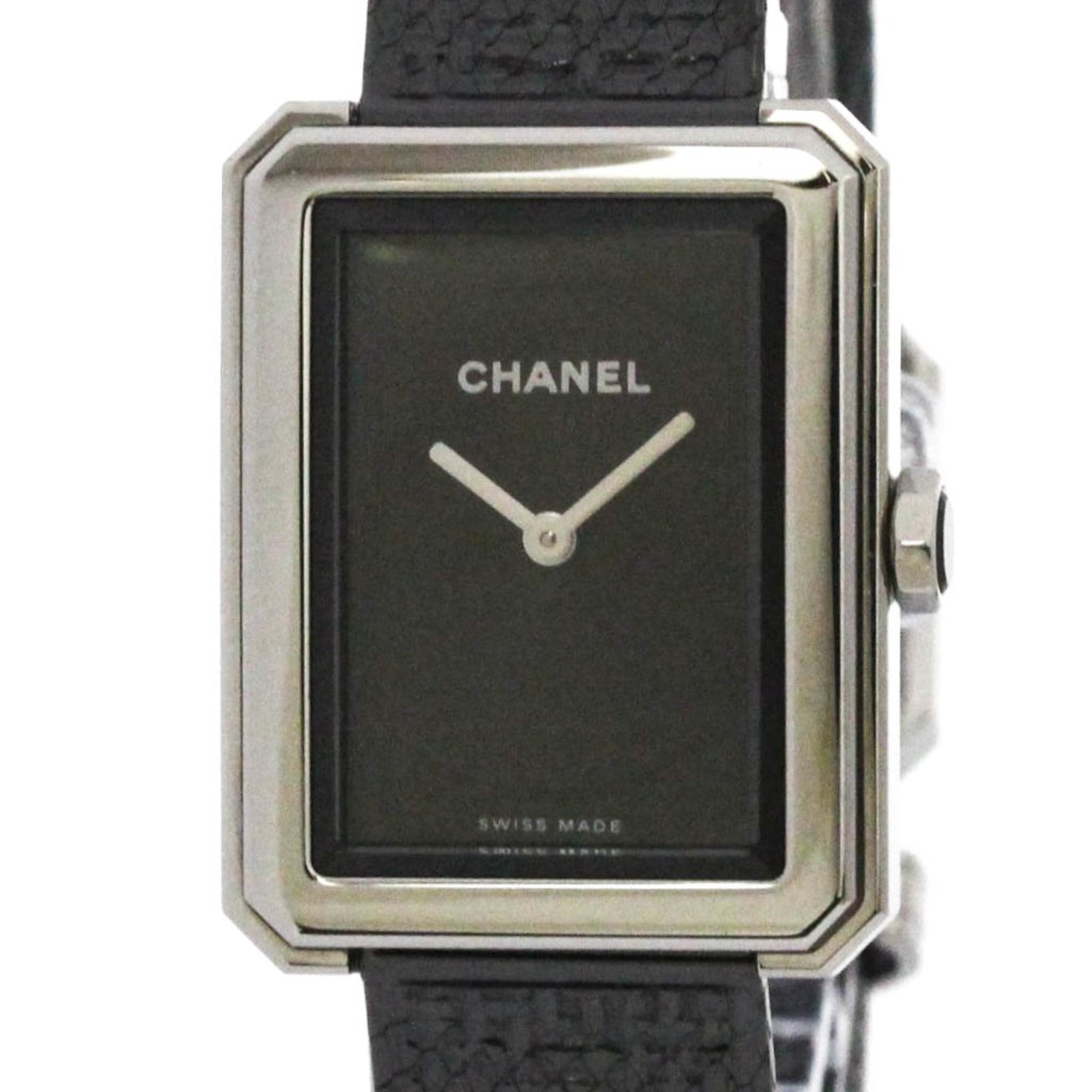 CHANEL Boy-Friend Steel Leather Quartz Ladies Watch H5317 (å¤–è£…ä»•ä¸Šã’æ¸ˆã¿)