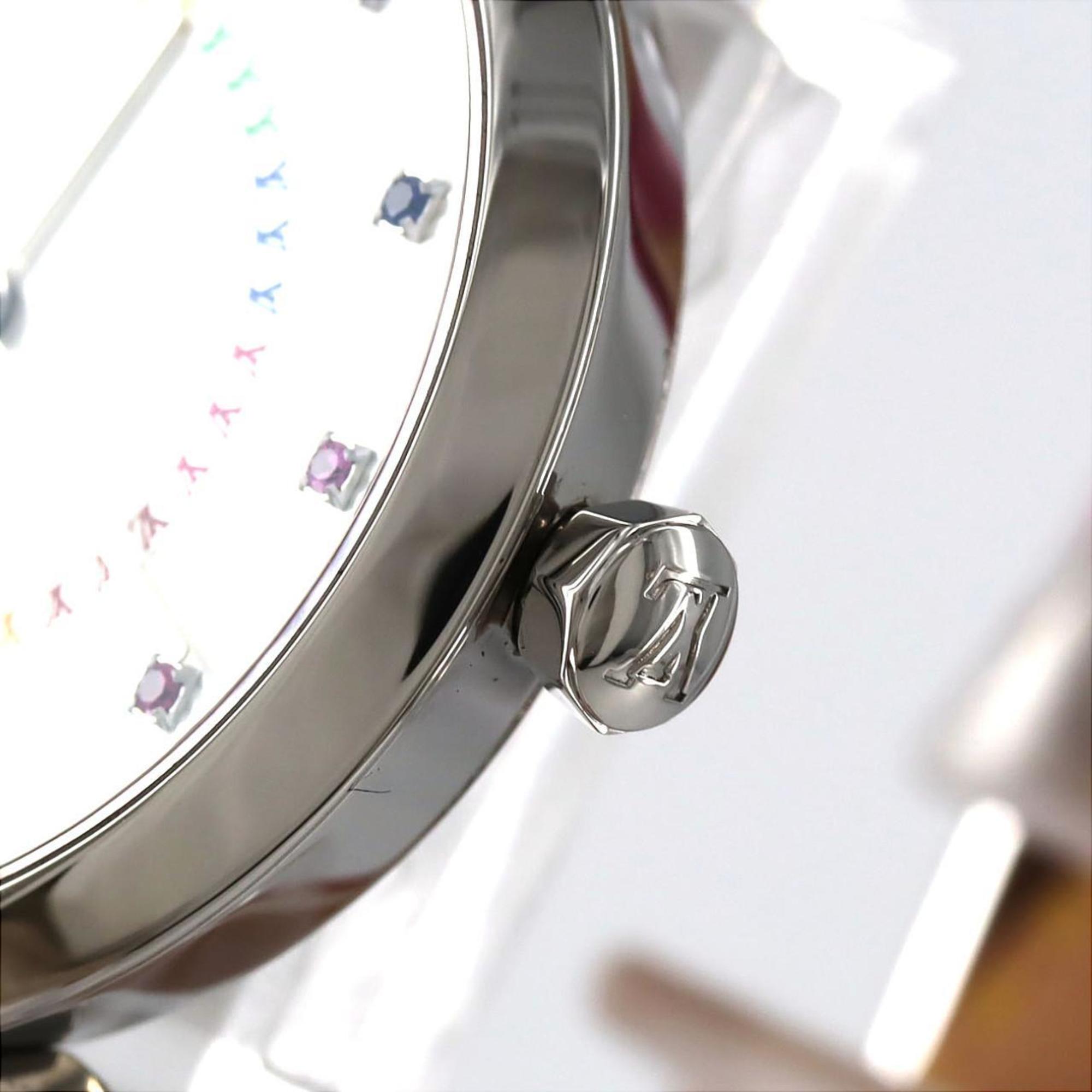 Louis Vuitton Tambour Slim 11P QA159 roestvrijstalen quartzhorloge