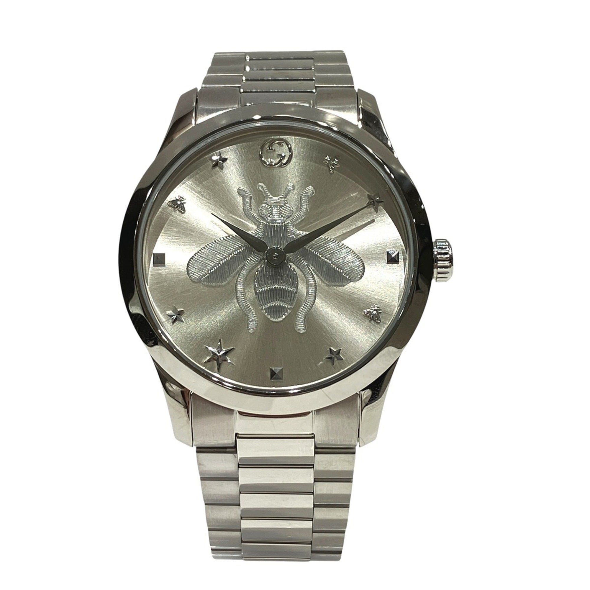 Gucci GUCCI G-Timeless Bee Total weight 108.5g Stainless steel Quartz Silver dial 126.4