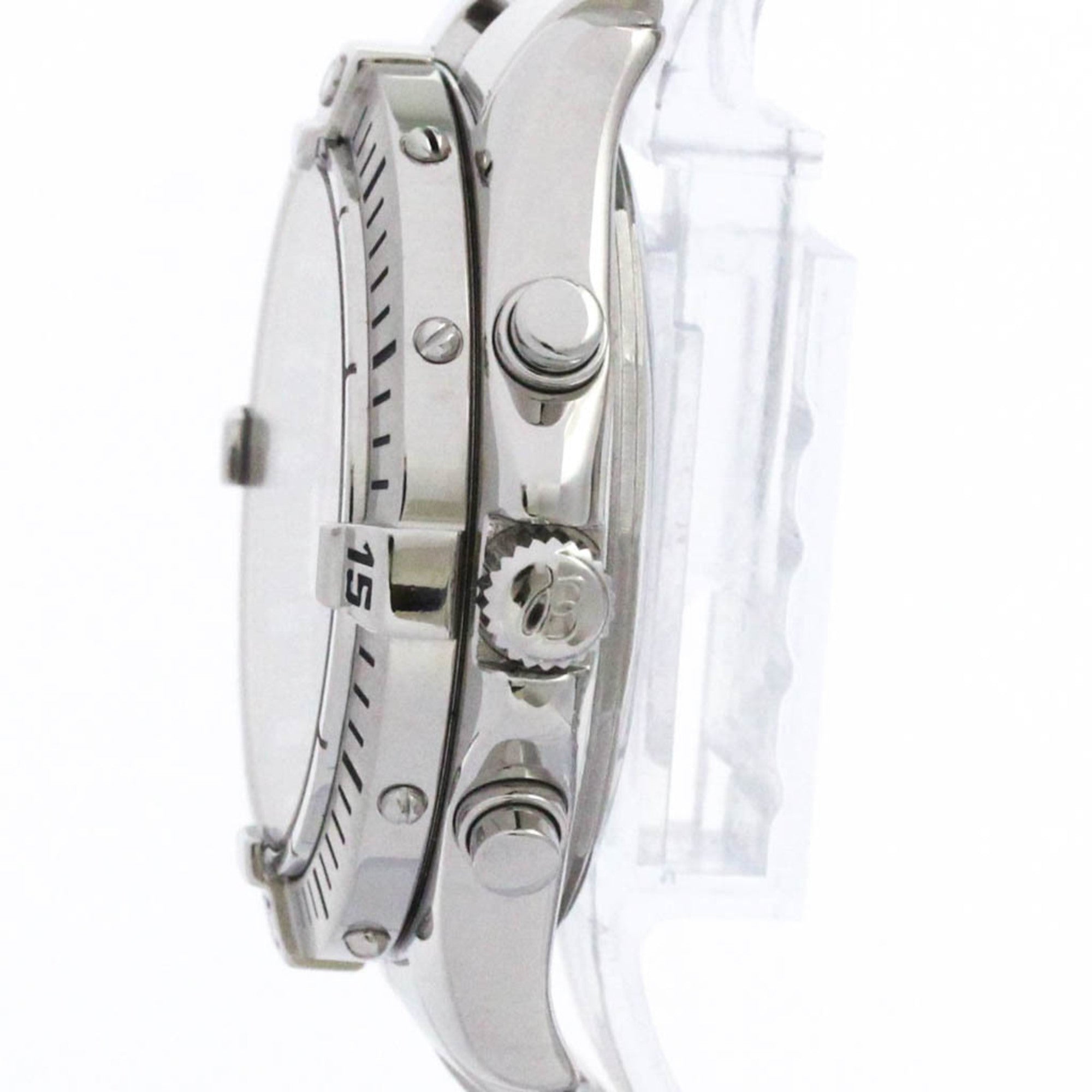 BREITLING Chrono Colt Steel Quartz Mens Watch A73350 Polished