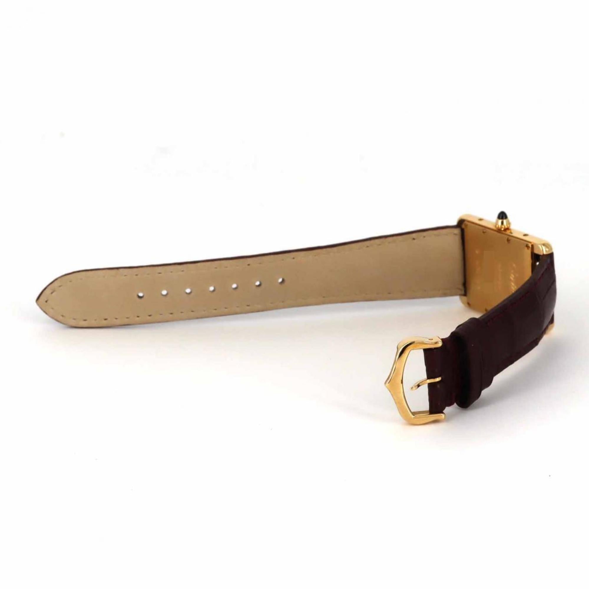 Cartier Tank Louis MM YG WGTA0059 horloge met handopwinding