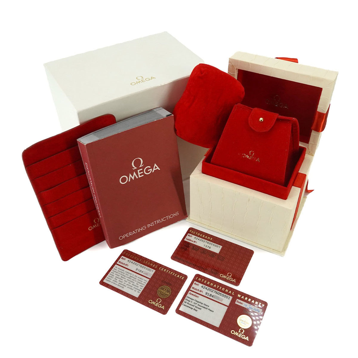 Omega De Ville Prestige Combination 424 20 27 60 55 001 Weiß Gehäuse Zifferblatt 27 mm Uhr