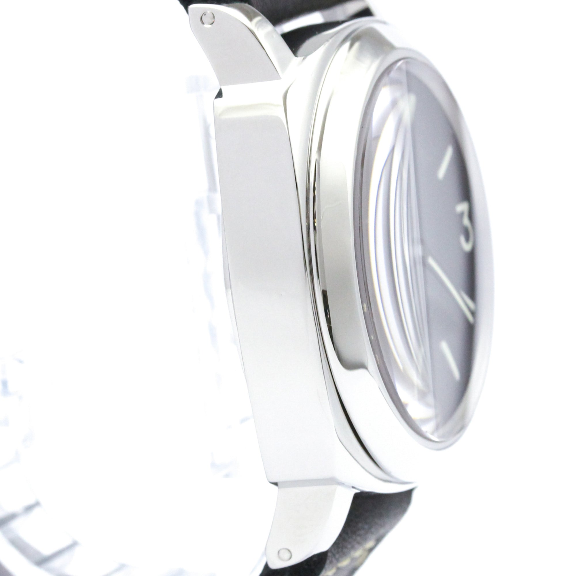 PANERAI Luminor Base Logo Steel Hand-Winding Watch PAM00000 Polished