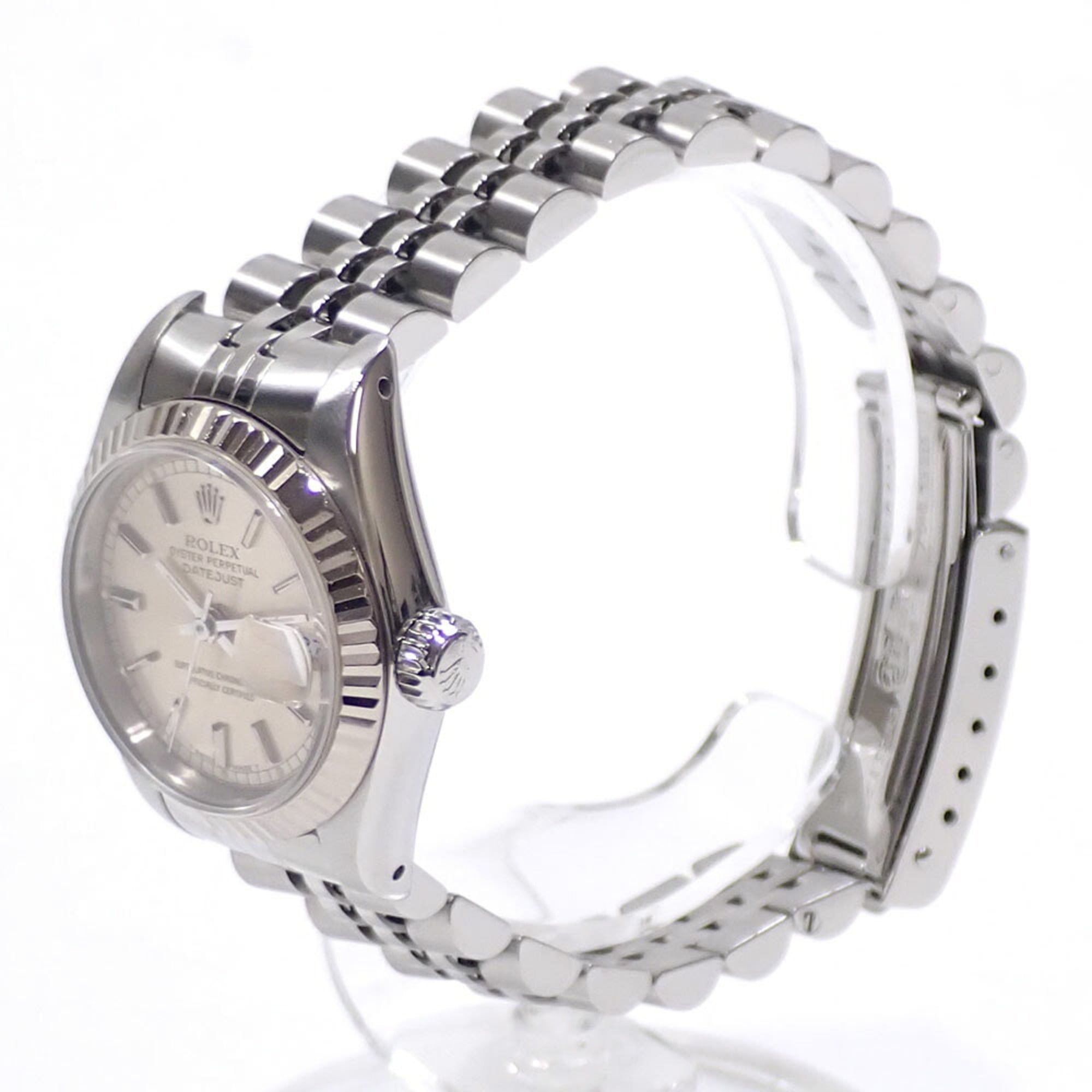 Rolex Datejust Ladies' 69174 Automatic R-serial number circa 1988 Stainless Steel & White Gold Automatic Silver Dial C2249641