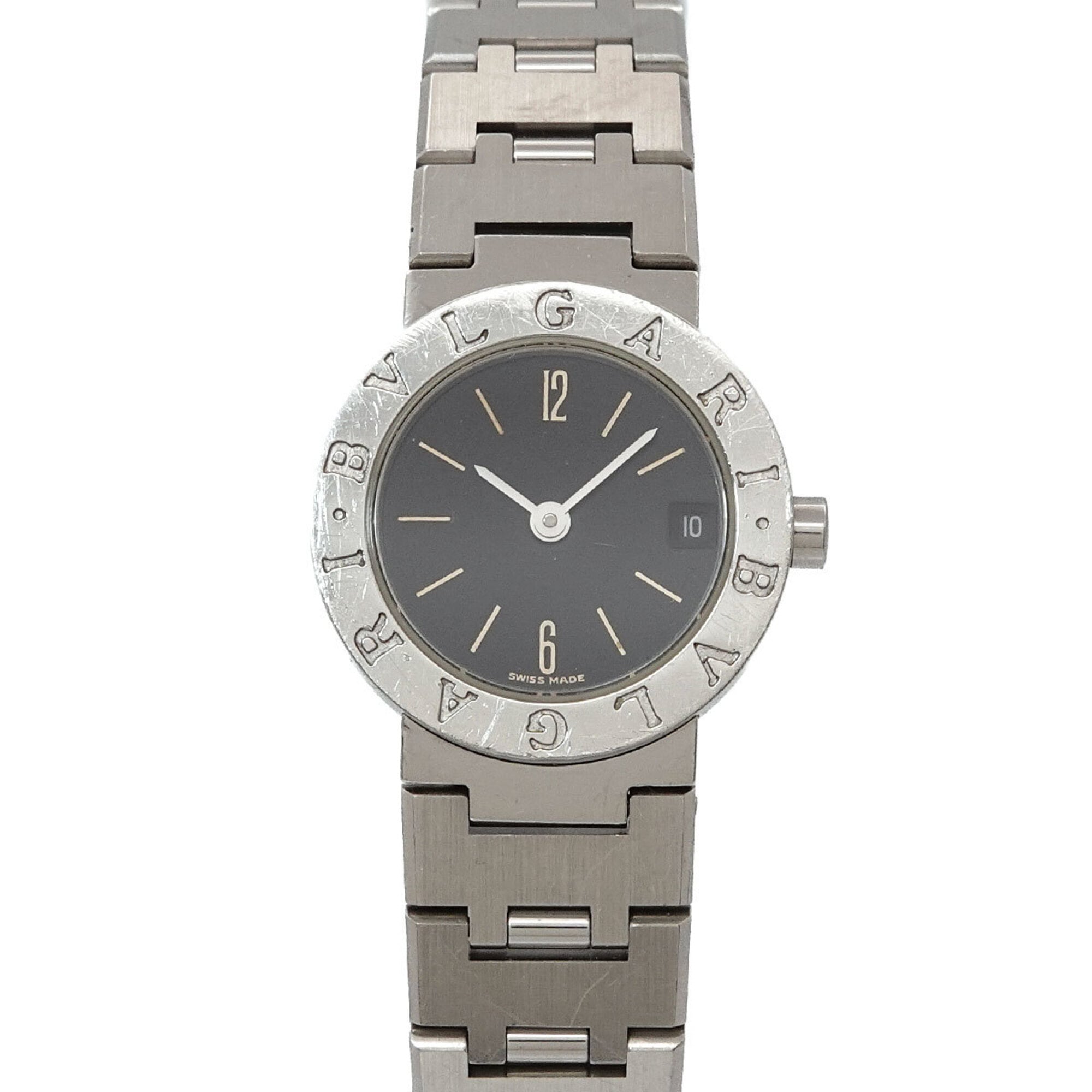 BVLGARI BB23SS Women's Watch Date Black Quartz